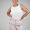 Nela Shorts – Polished Cuffed Shorts in Soft Pastels