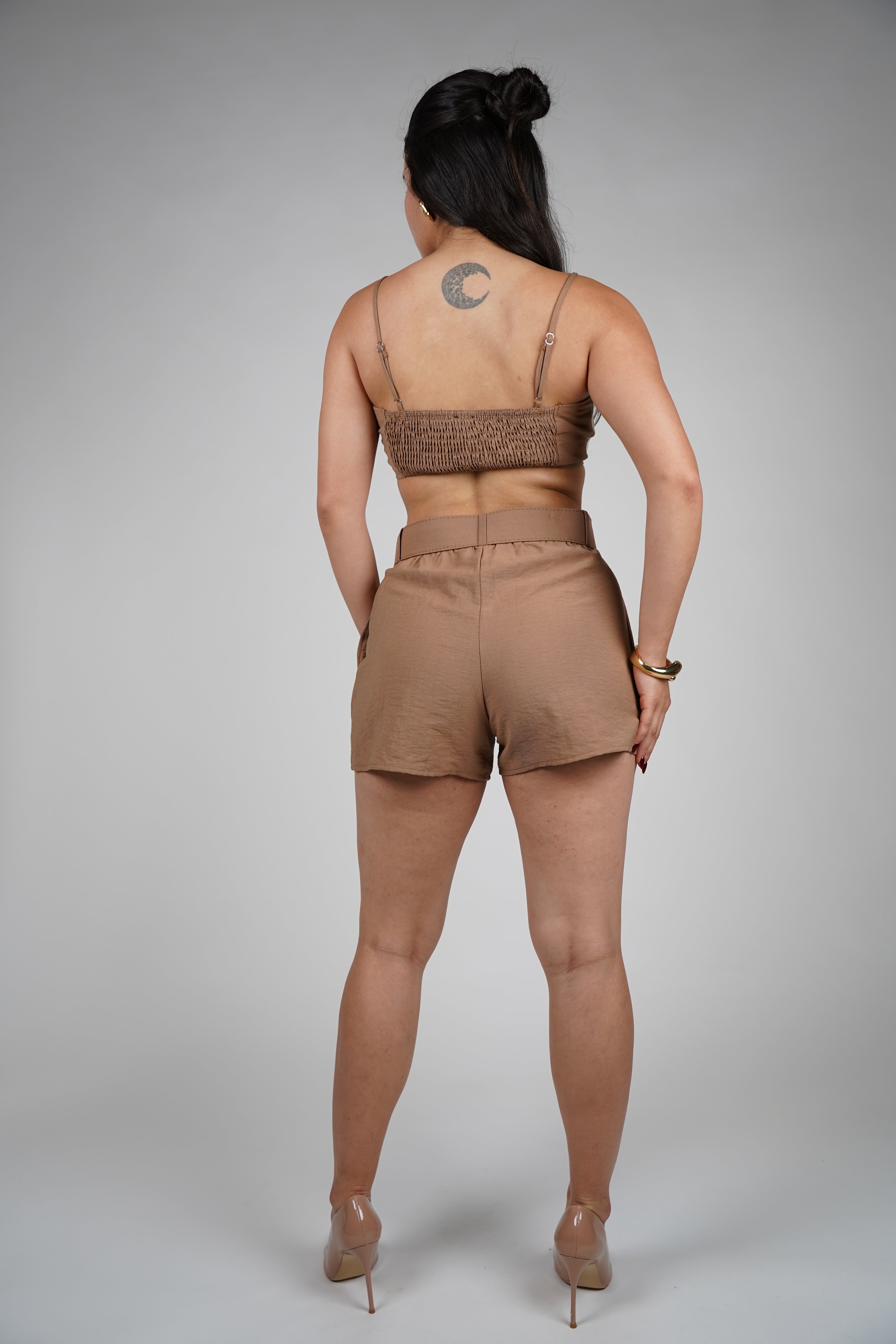 Luniya Shorts Set – Embroidered Two-Piece Linen Look