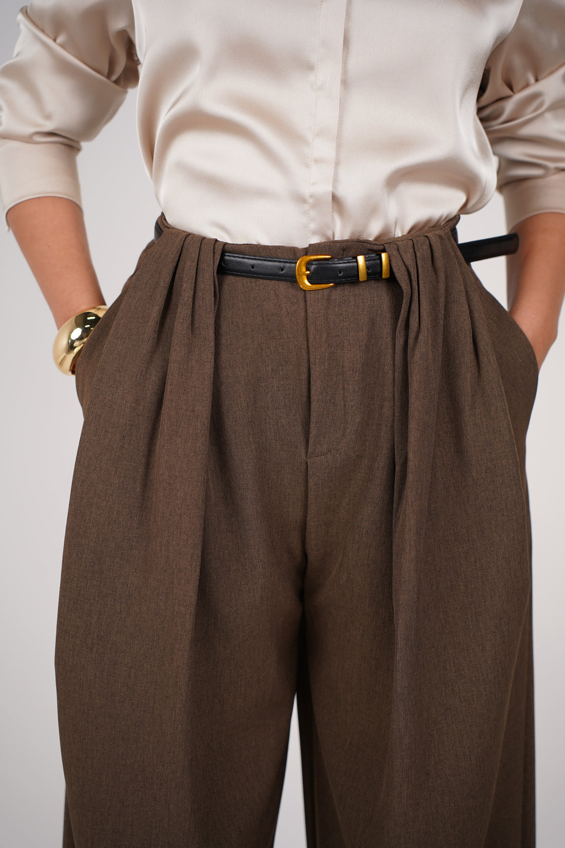 Kyria Belted Trousers – Tailored, Chic & Effortlessly Polished