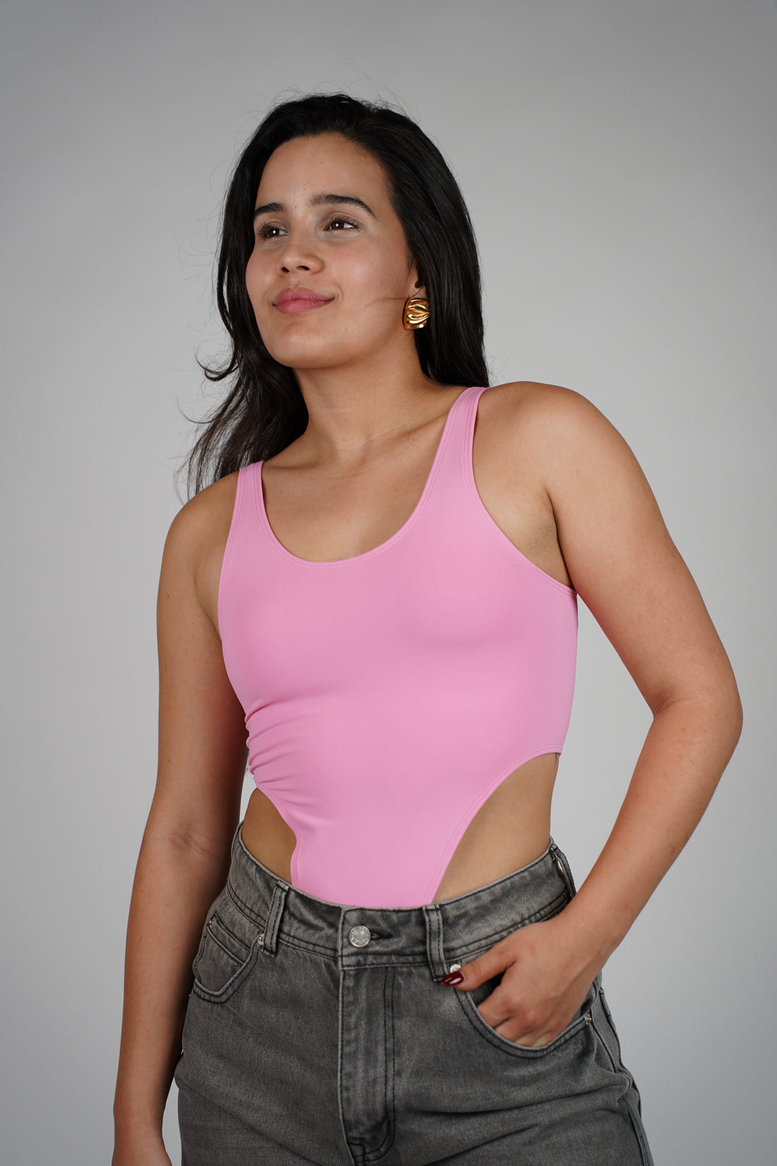 Lasa Highcut Tank Bodysuit – Seamless & Sleek Everyday Essential