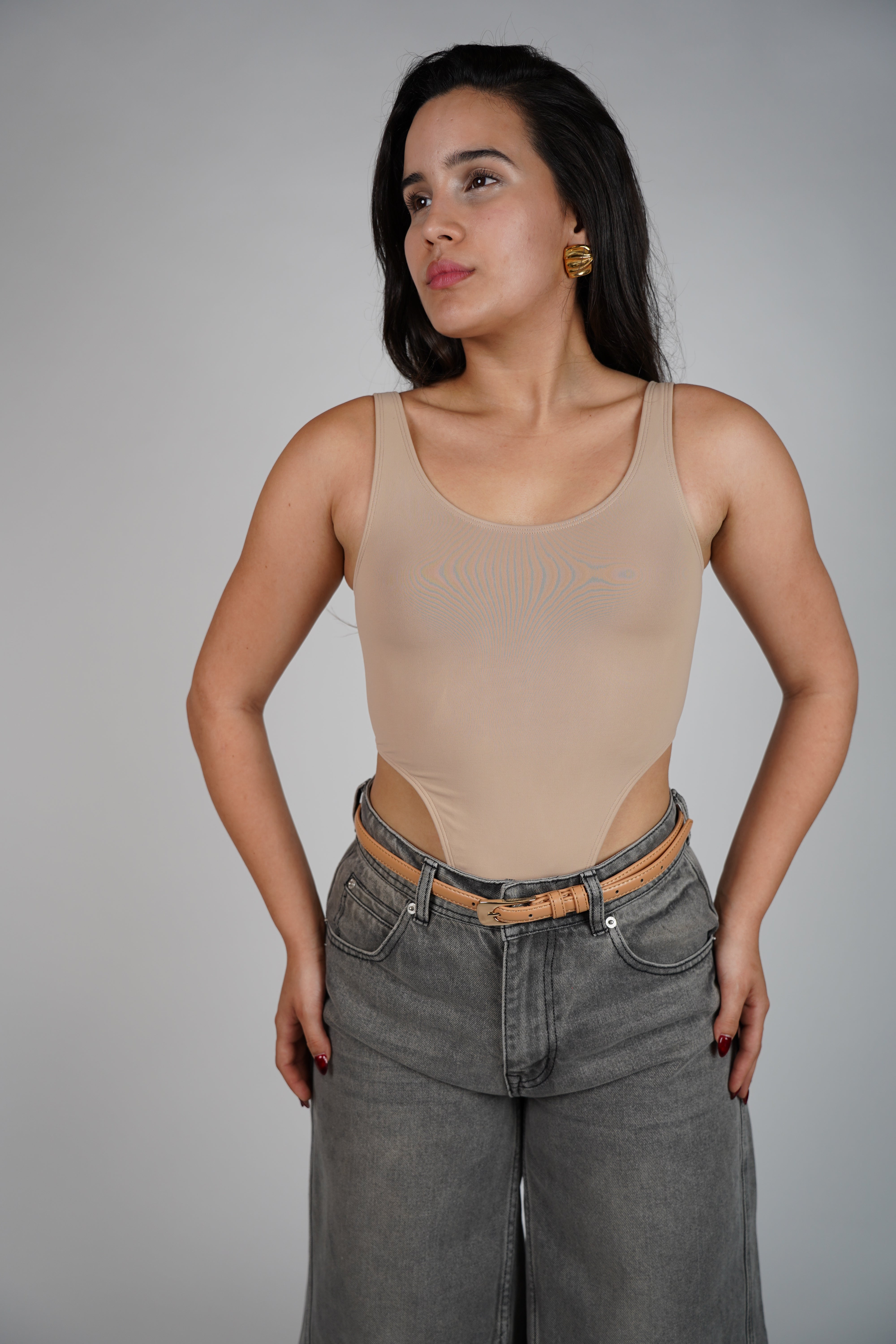 Lasa Highcut Tank Bodysuit – Seamless & Sleek Everyday Essential