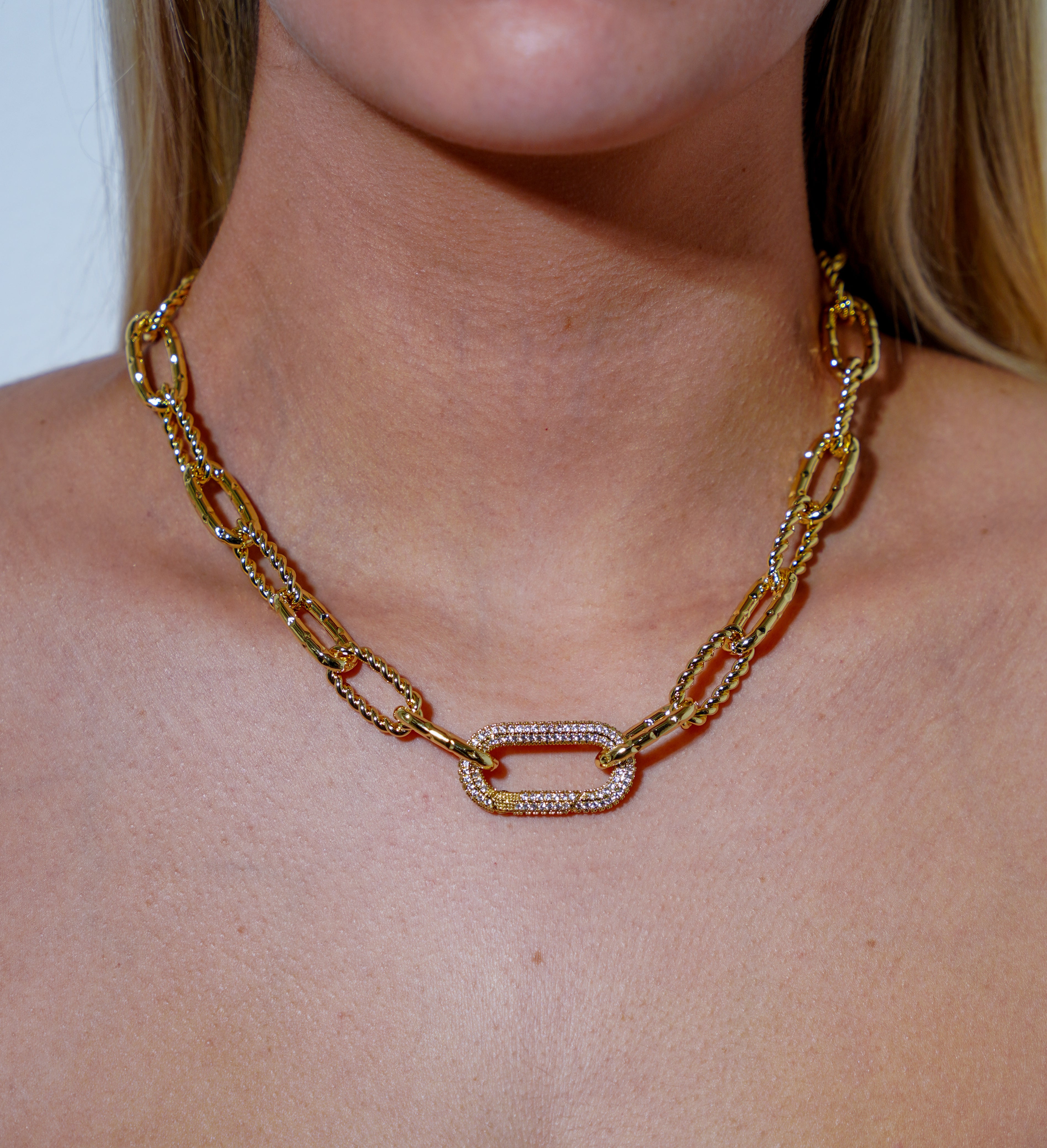 Chunky Chain Diamond Necklace