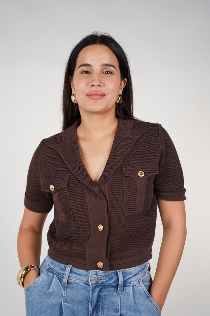 Mirvana Sweater Top – Textured, Polished & Modern