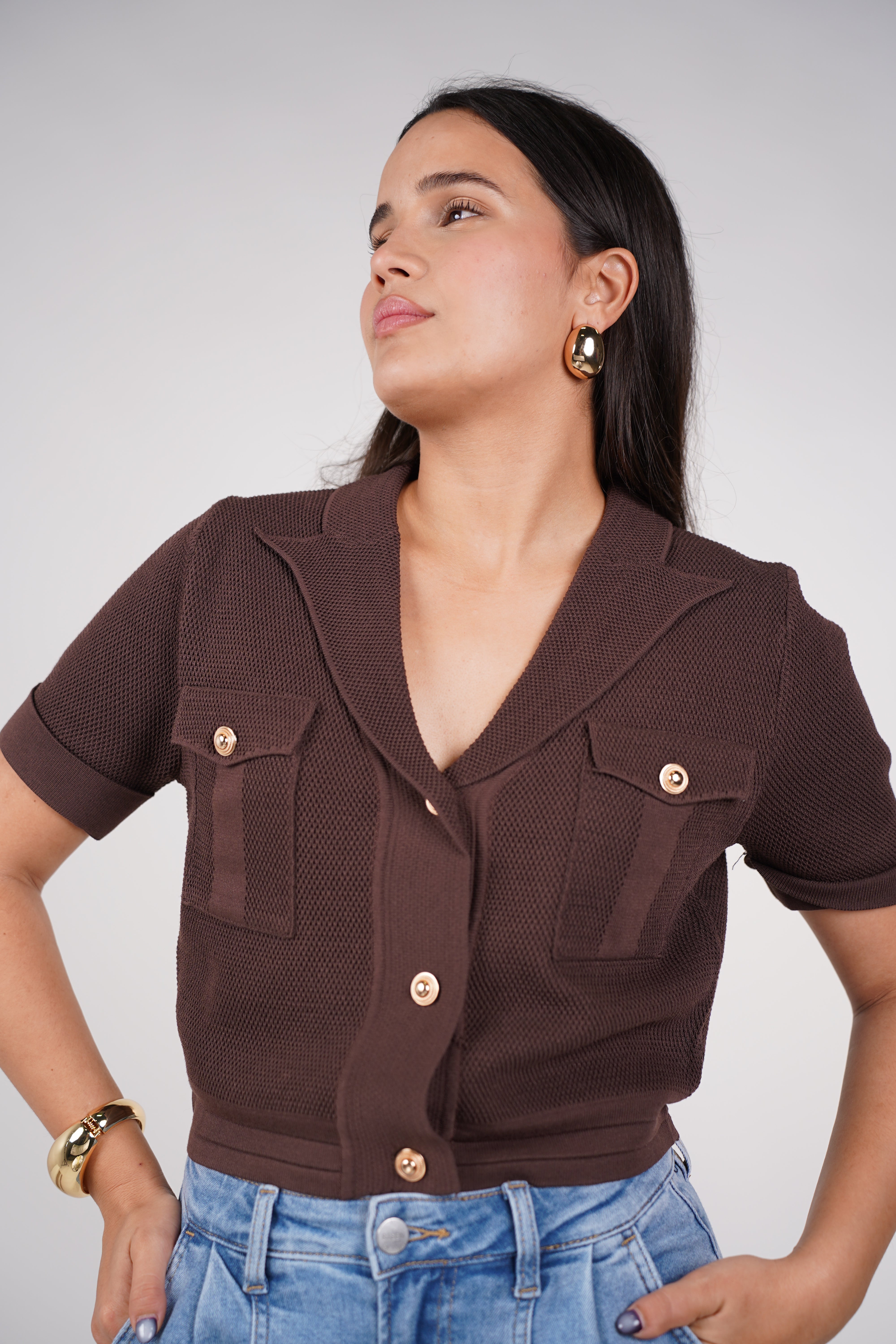 Mirvana Sweater Top – Textured, Polished & Modern