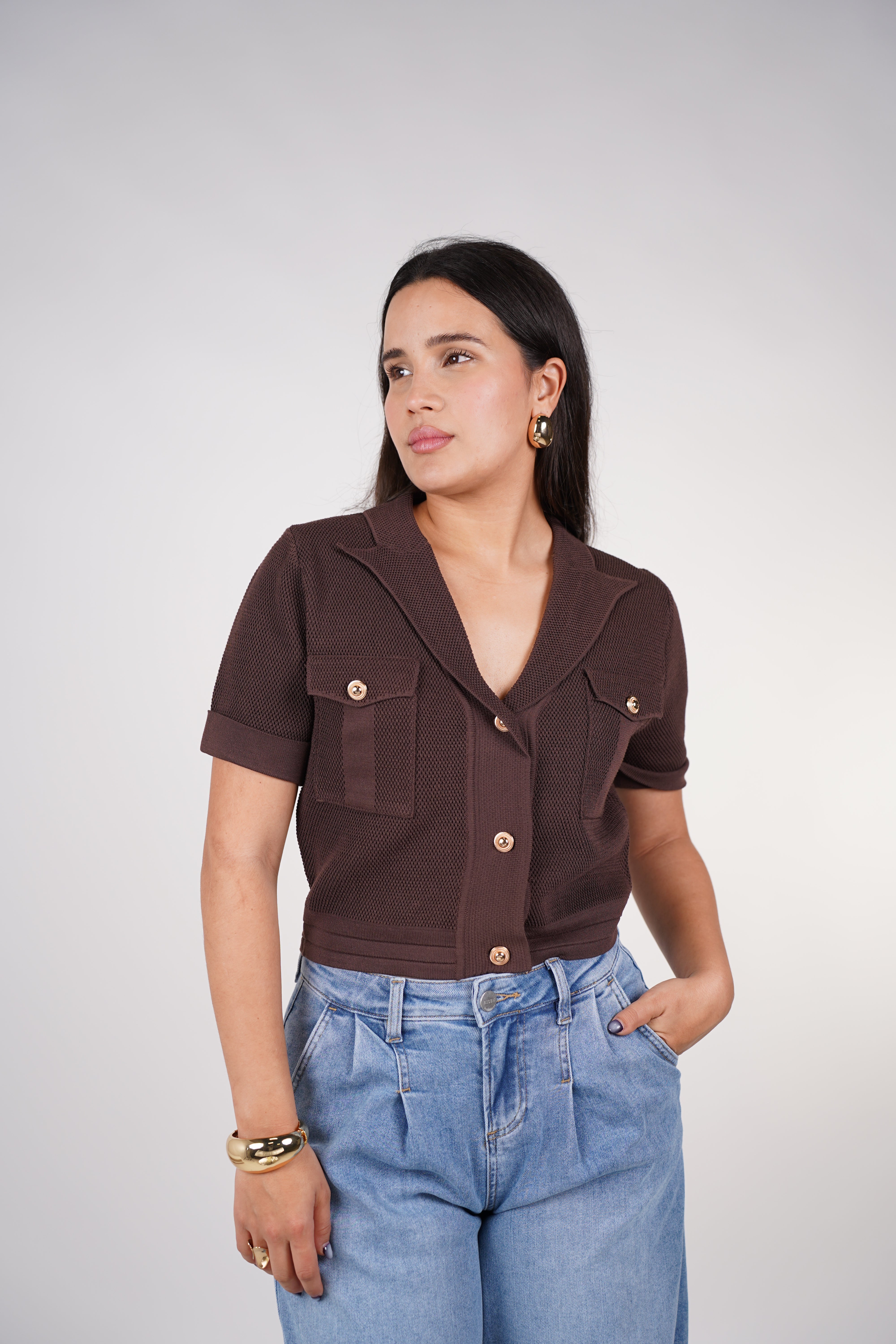 Mirvana Sweater Top – Textured, Polished & Modern