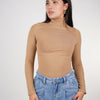 Tayla Basic Turtleneck Bodysuit – Sleek, Smooth & Essential