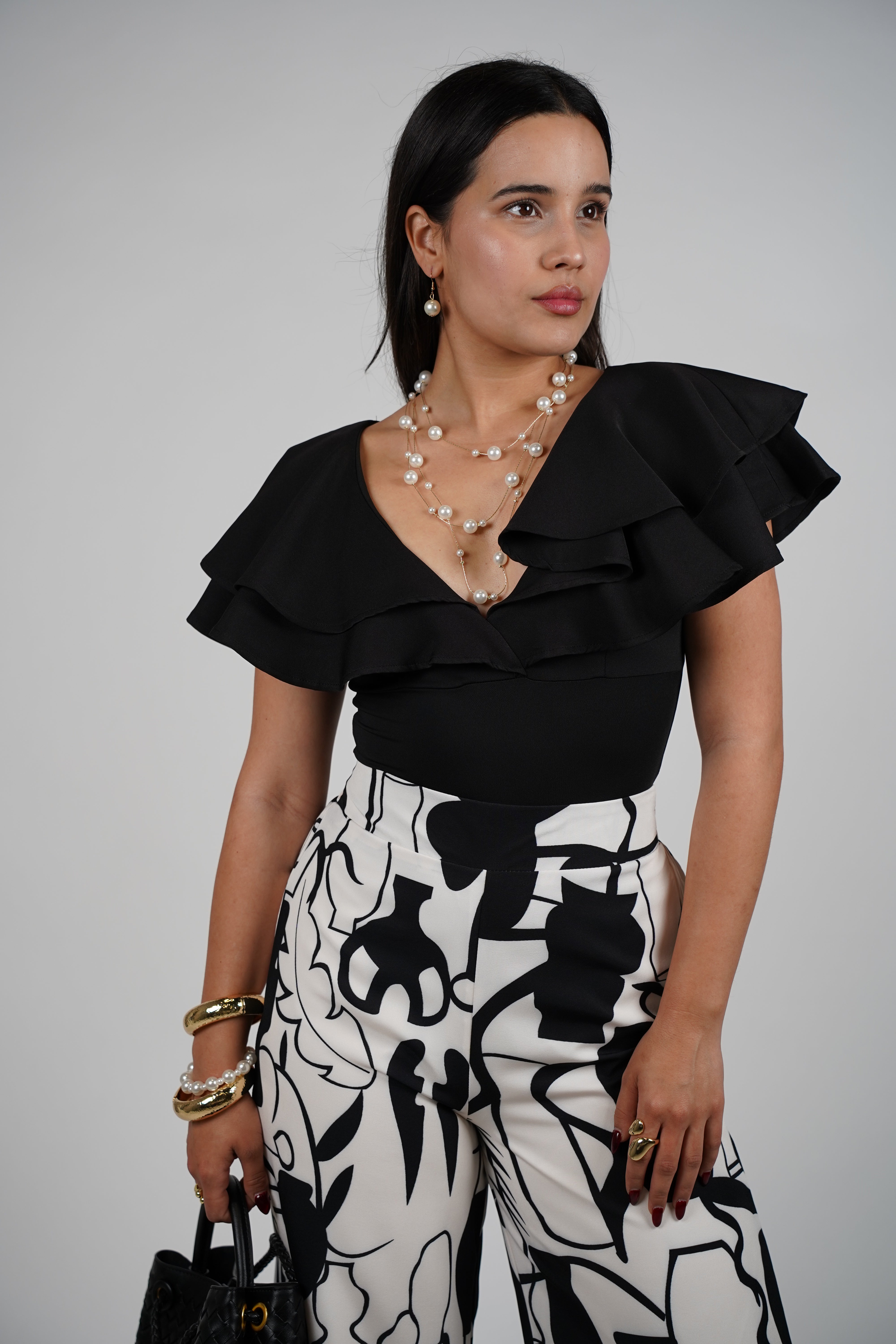 Zamiya Pants Set – Bold Wide-Leg Printed Duo