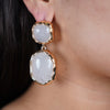 Novea Dangle Earrings – Elegant, Glossy & Luxe Statement