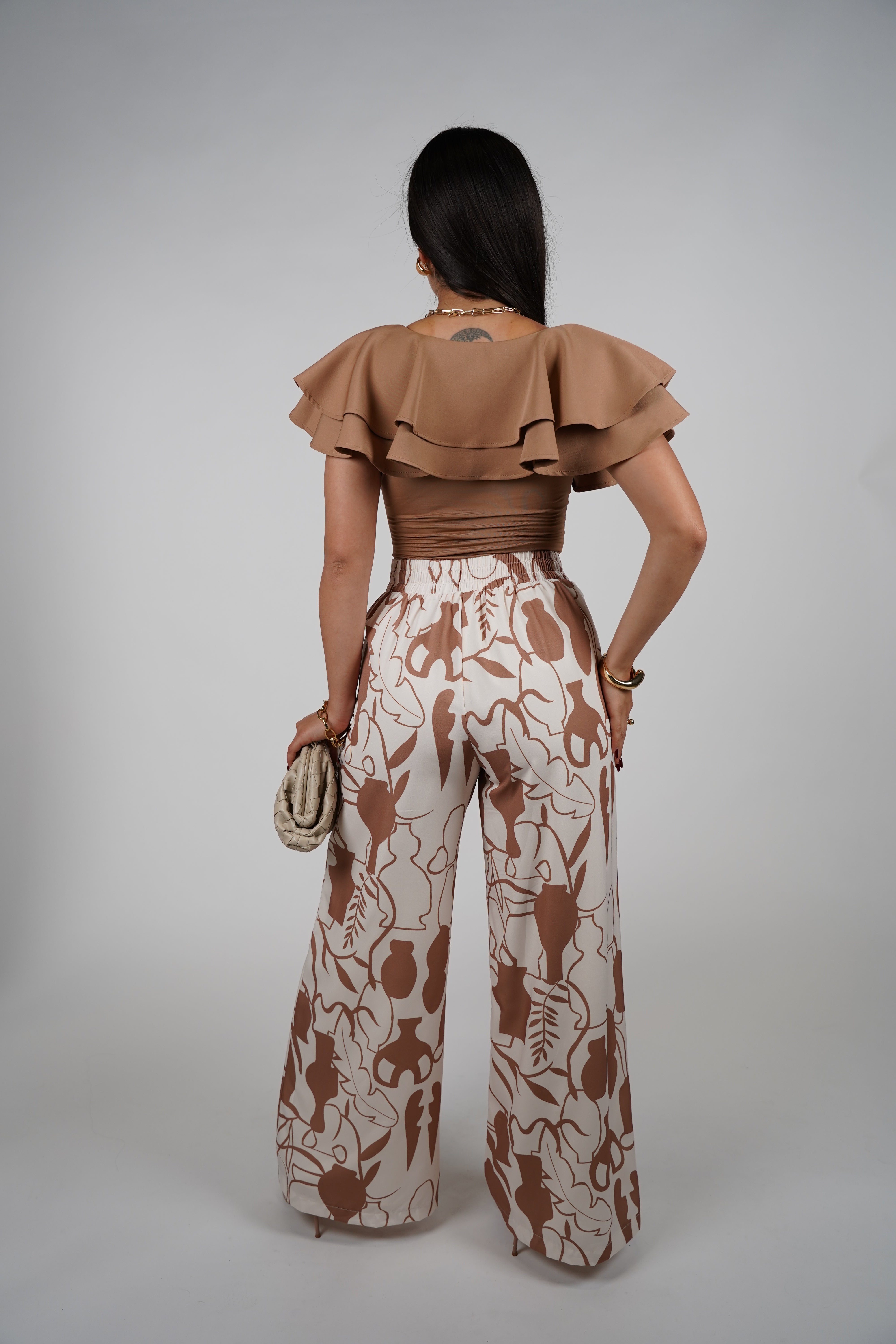 Zamiya Pants Set – Bold Wide-Leg Printed Duo