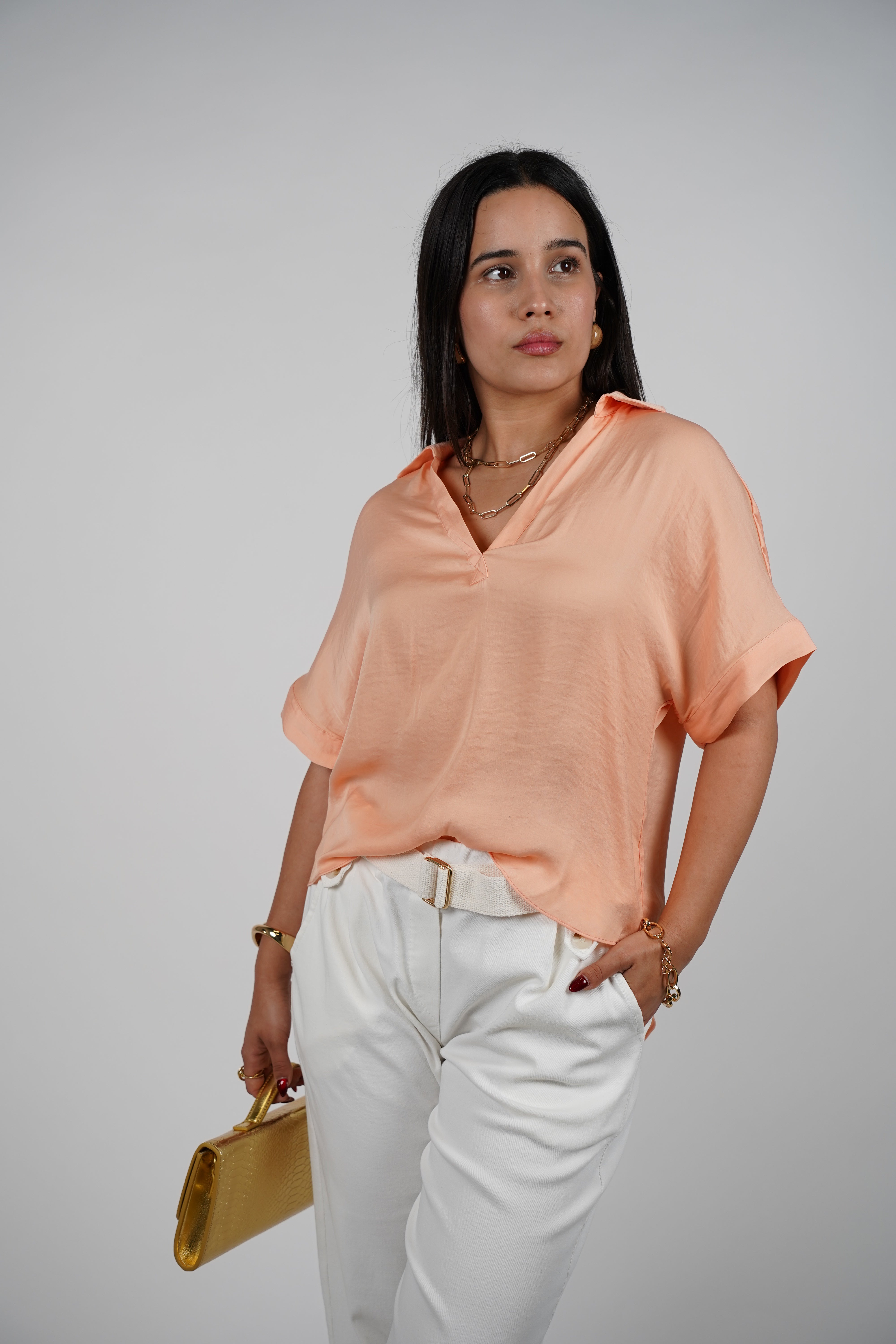Rynna Flaca Top – Effortless Everyday Collared Blouse