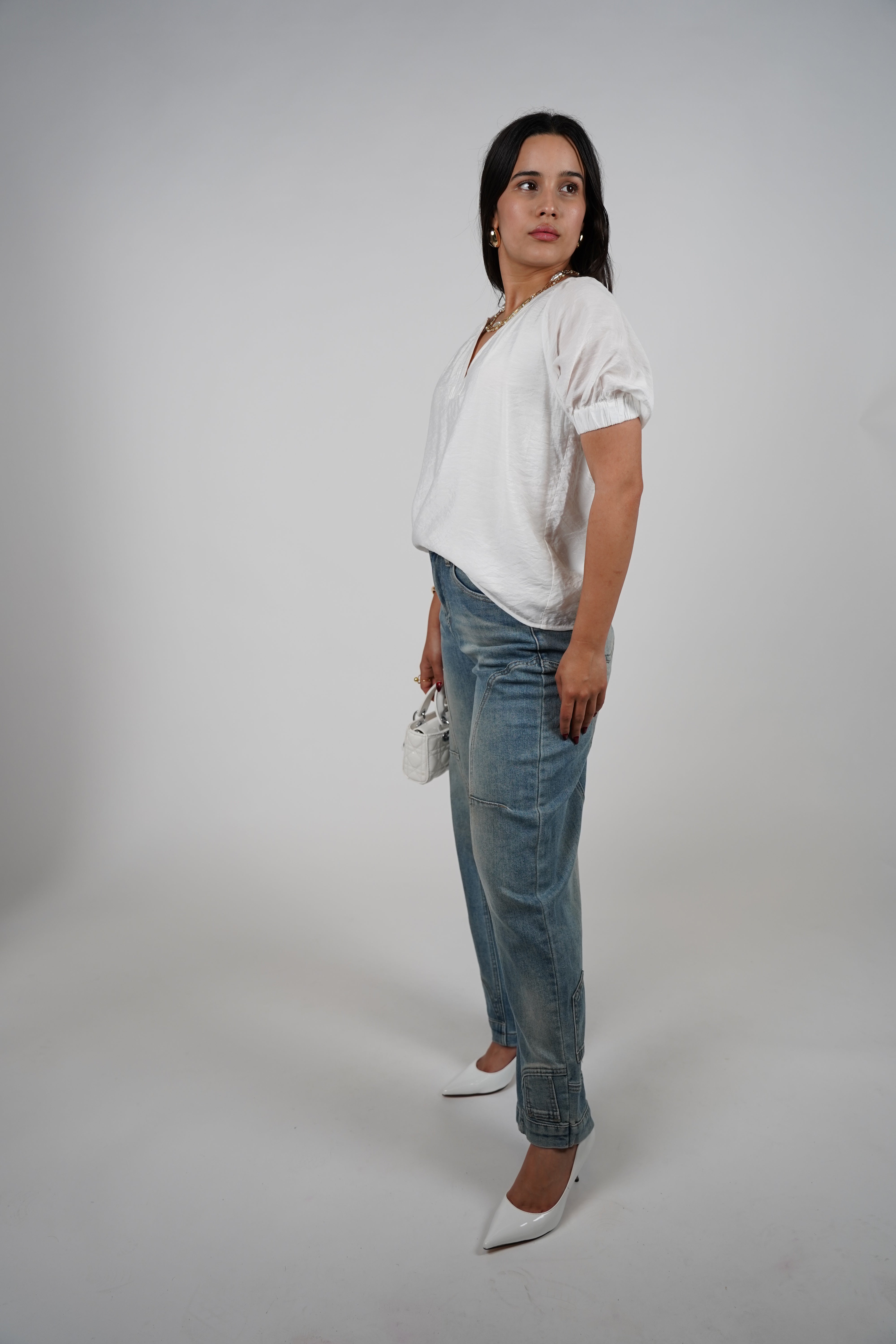 Syale Top – Effortless Everyday Blouse with Puff Sleeves