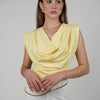 Eyes Versatile Top – Soft Draped Sleeveless Blouse