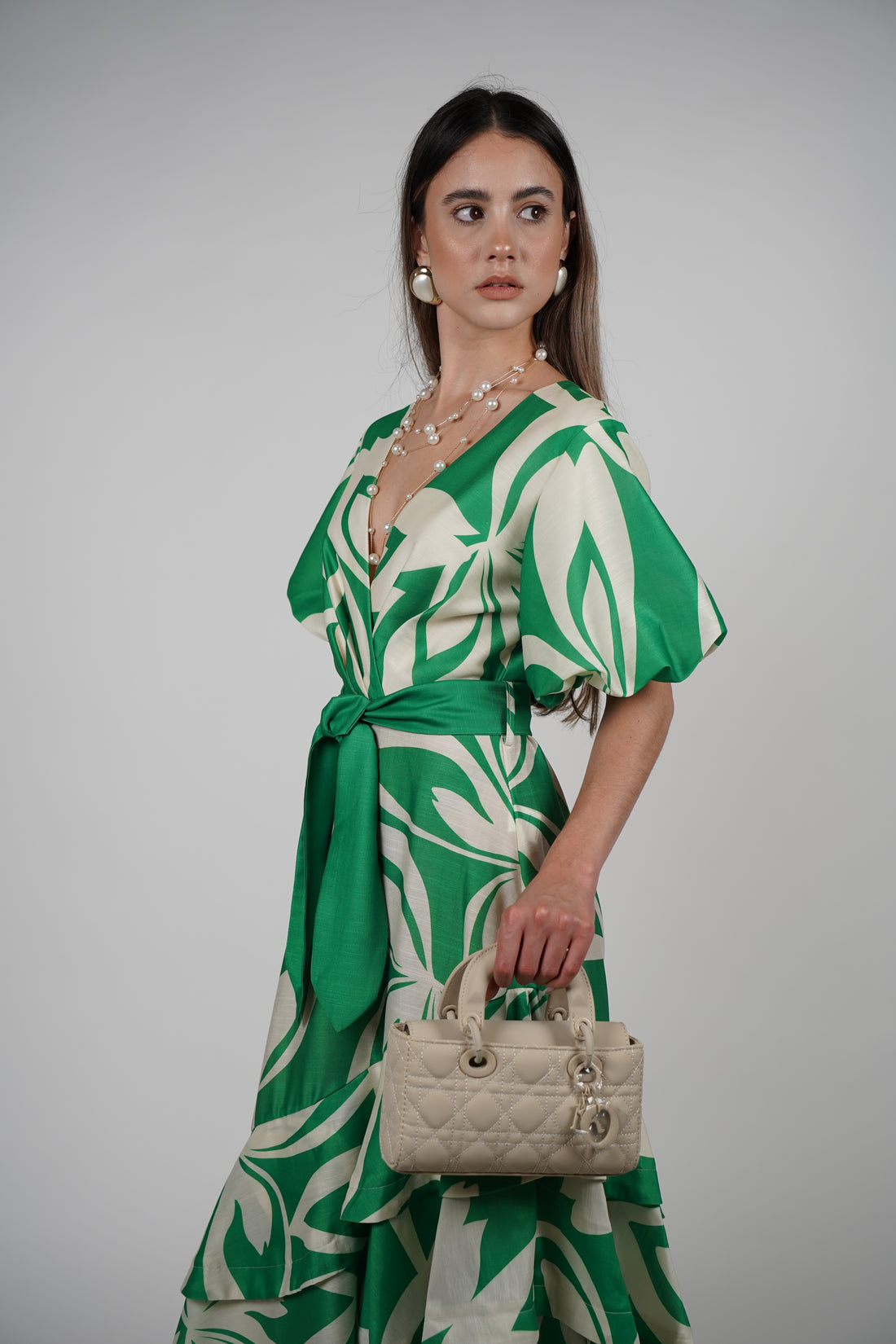 Kira Ruffle Maxi Dress – Tropical Elegance in Motion