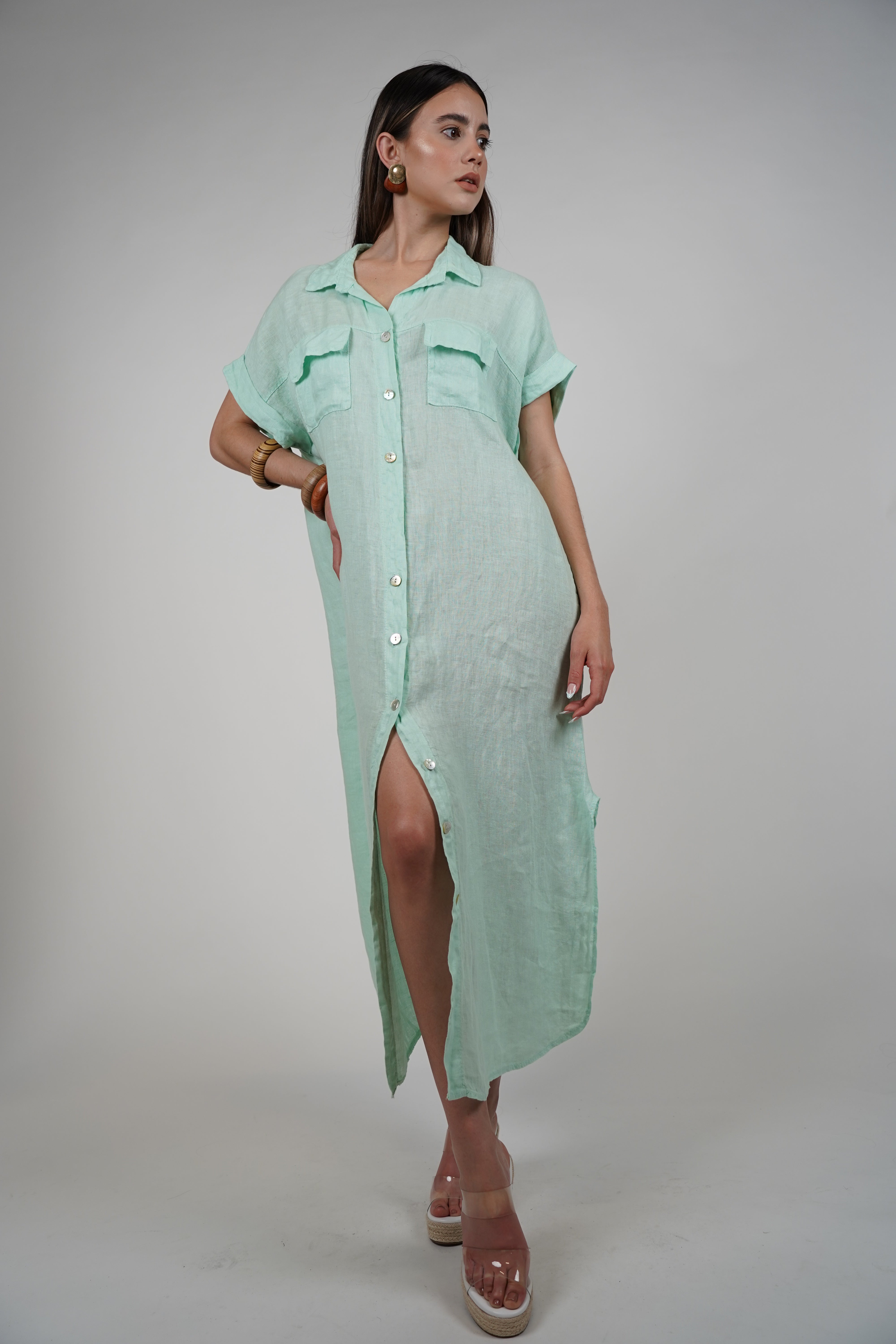 Tais Maxi Linen Dress – Breezy, Effortless, and Chic