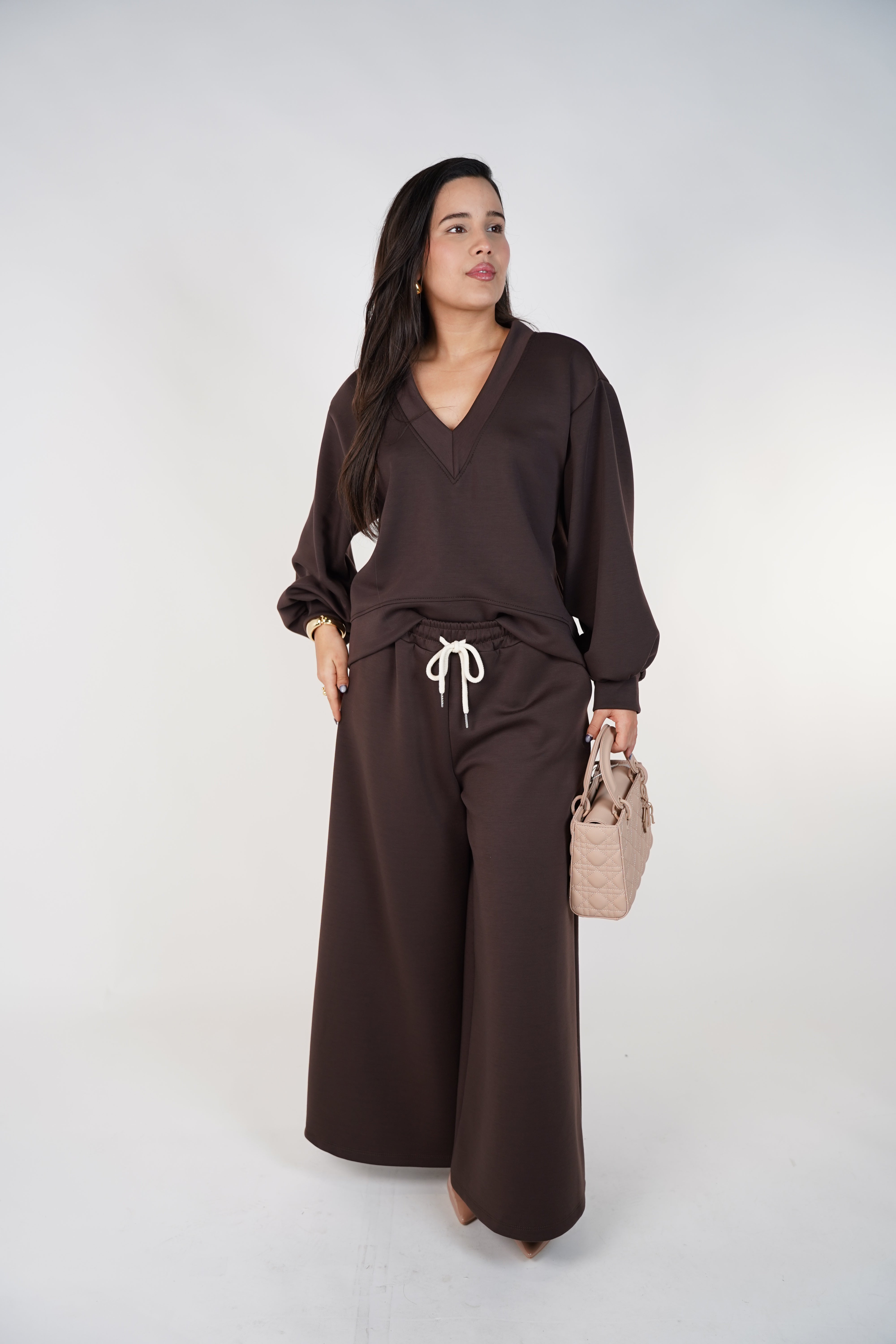Aylin Pants Set – Cozy Wide-Leg Lounge Set for Women