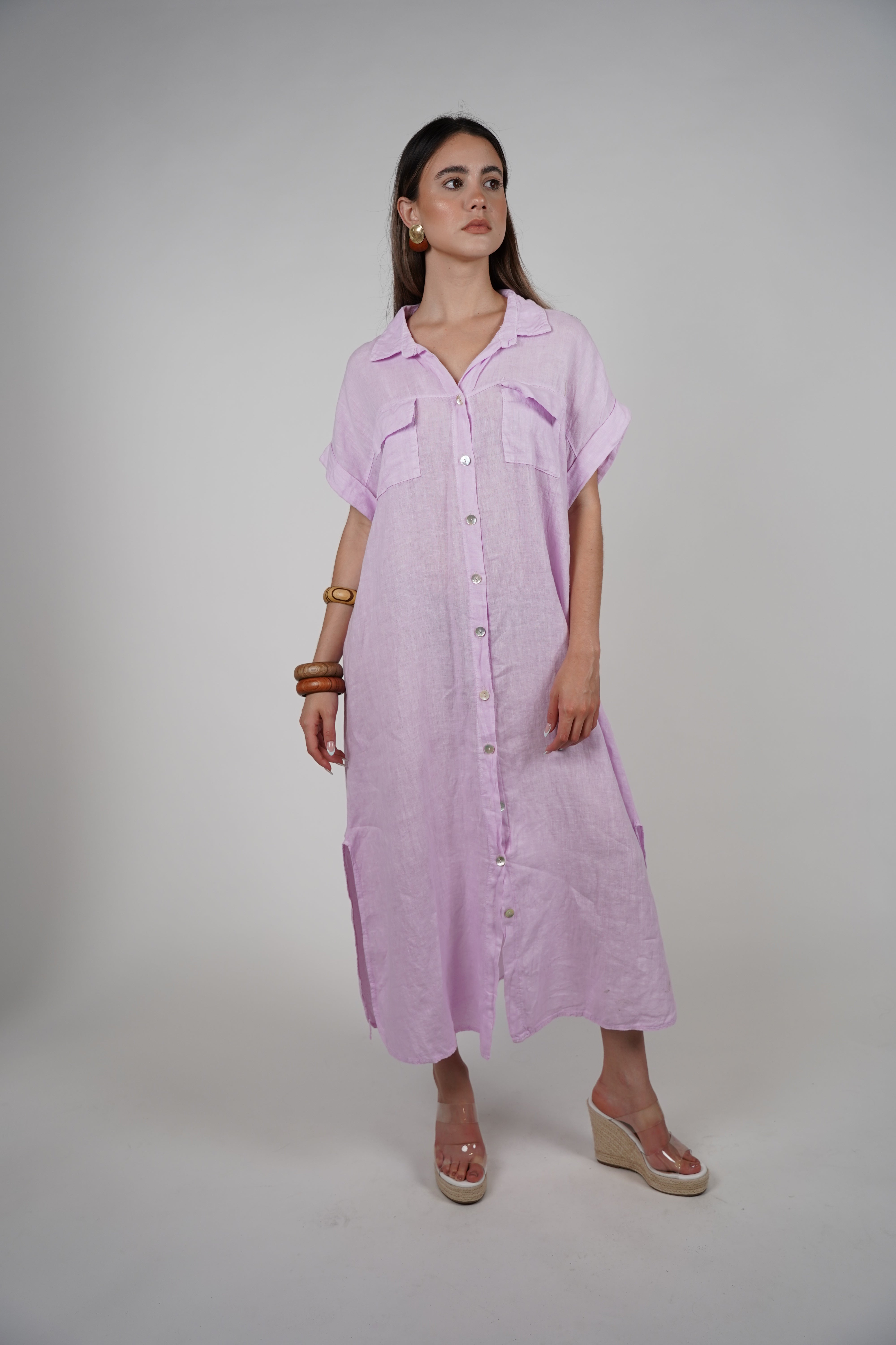 Tais Maxi Linen Dress – Breezy, Effortless, and Chic