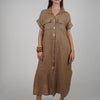 Tais Maxi Linen Dress – Breezy, Effortless, and Chic