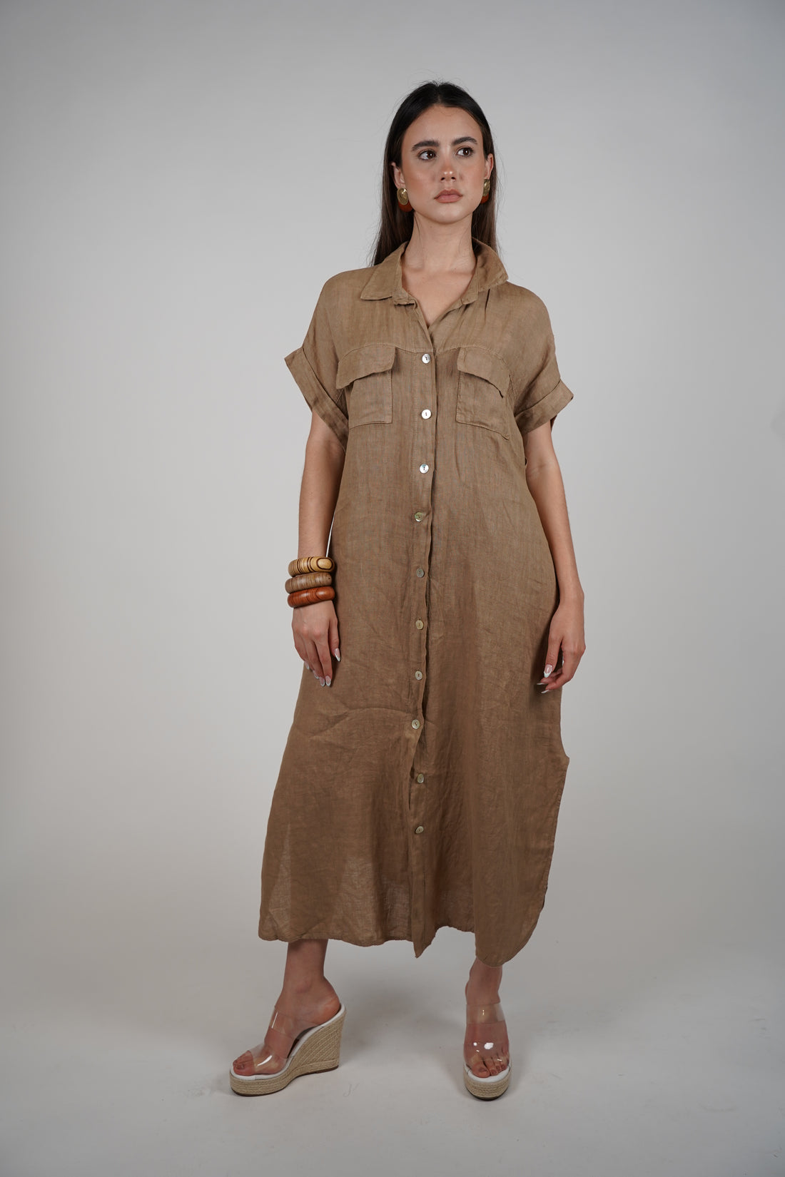 Tais Maxi Linen Dress – Breezy, Effortless, and Chic