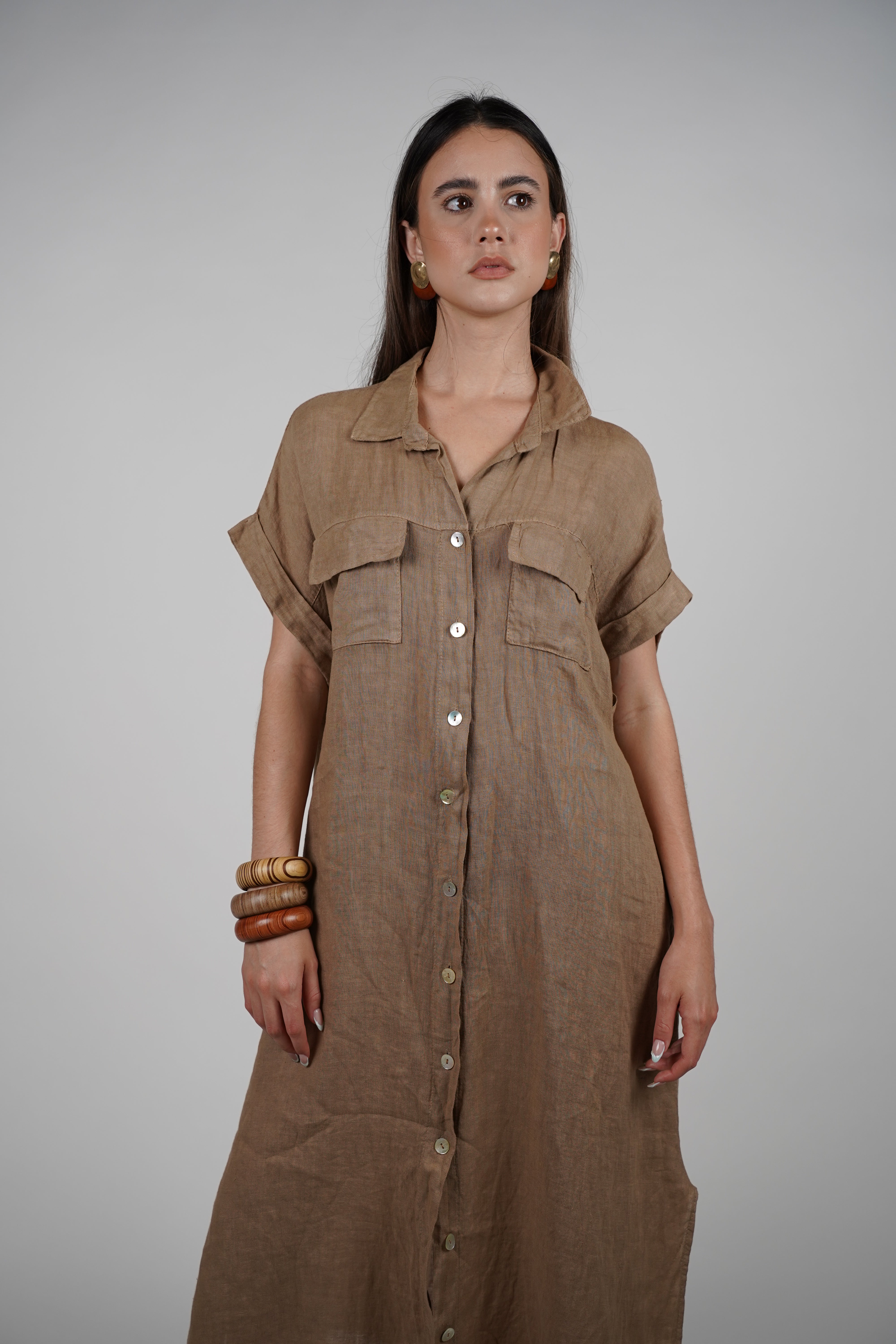 Tais Maxi Linen Dress – Breezy, Effortless, and Chic