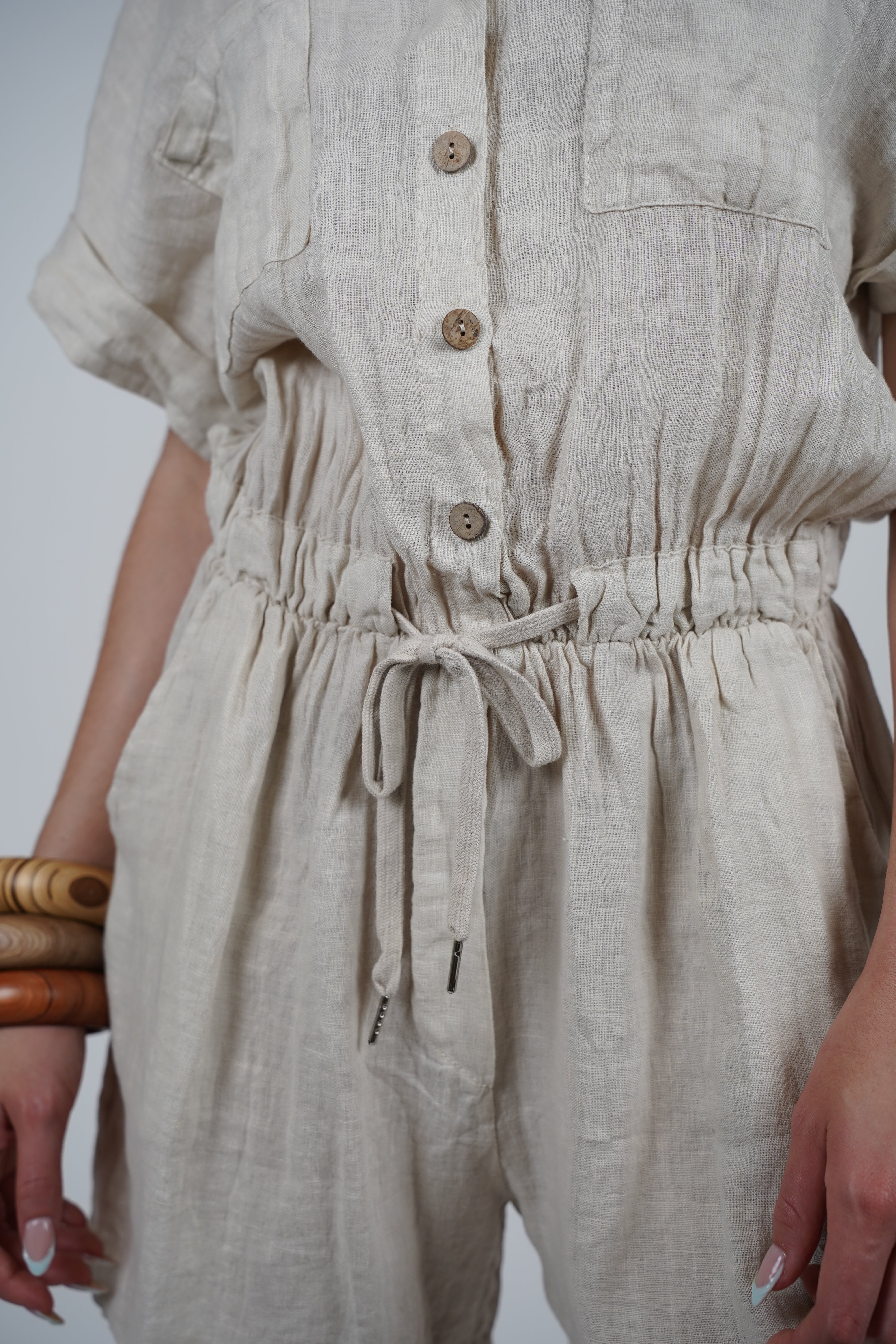 Karo Linen Romper – Easygoing Style, Effortless Cool
