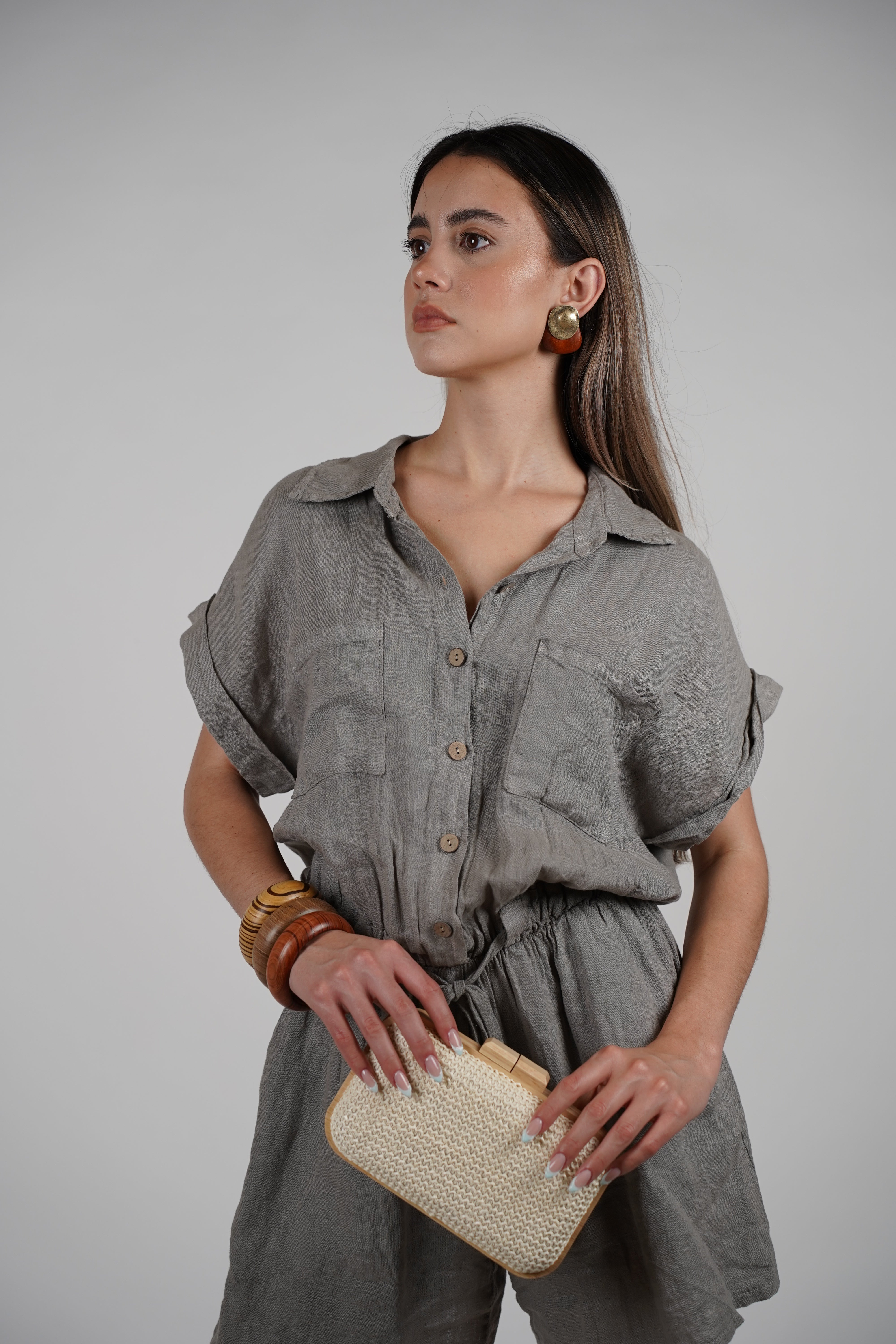 Karo Linen Romper – Easygoing Style, Effortless Cool