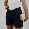 Suma Linen Shorts – Tie-Waist Comfort in Earthy Neutrals