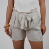 Suma Linen Shorts – Tie-Waist Comfort in Earthy Neutrals