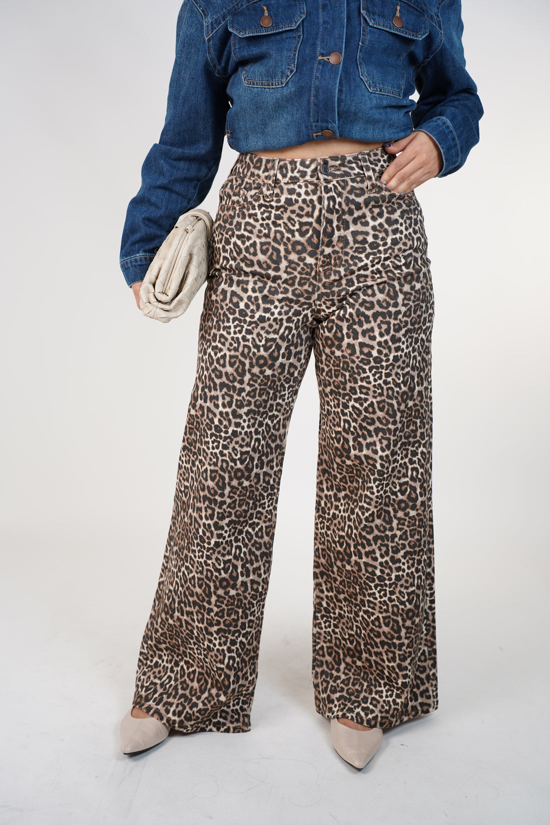 Javini Leopard WideLeg Jeans – Bold Chic Statement Denim
