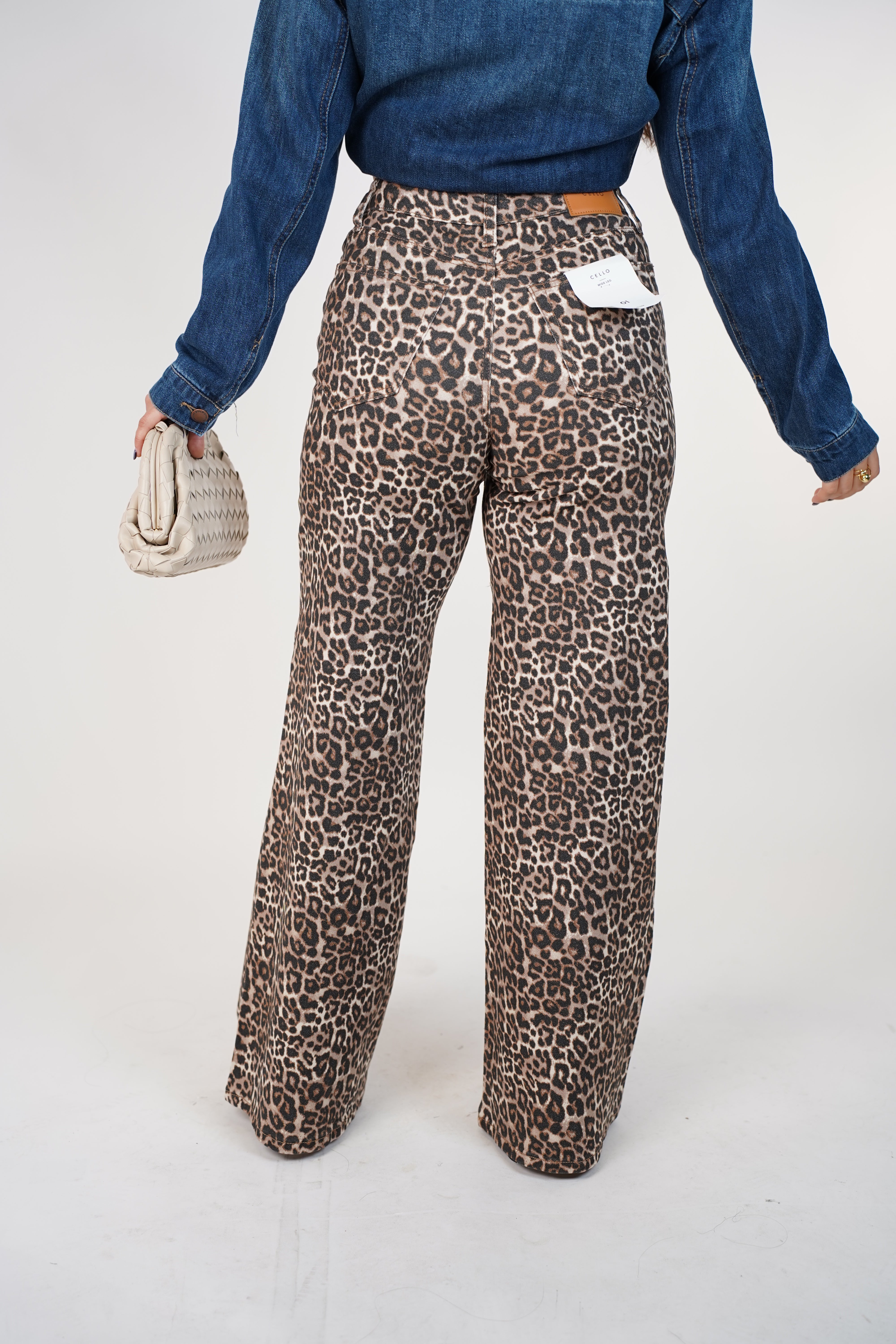 Javini Leopard WideLeg Jeans – Bold Chic Statement Denim