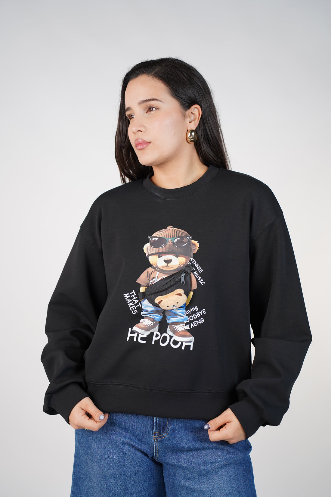 Teddlyn Double Bear Sweater – Playful Cozy Graphic Knit