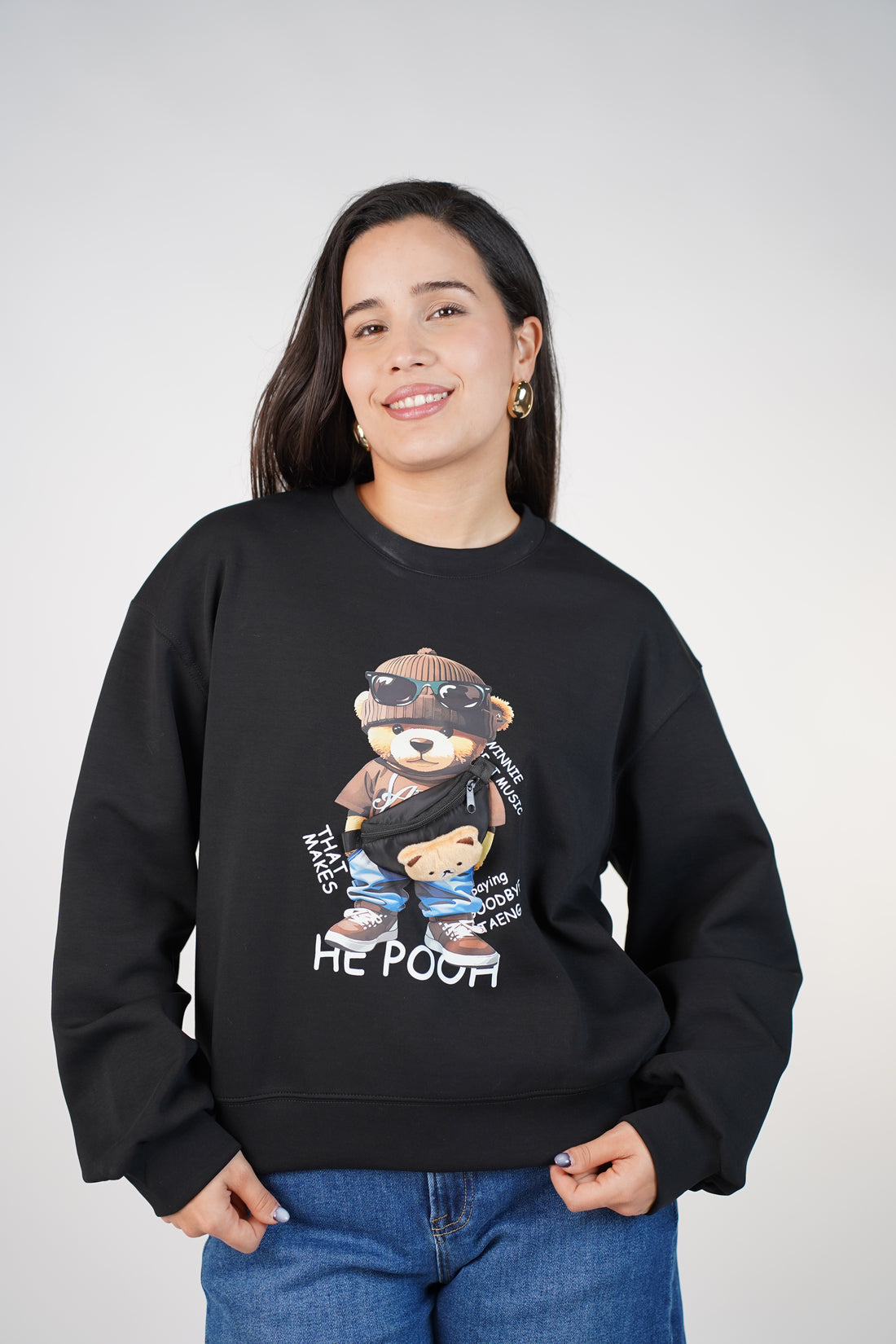 Teddlyn Double Bear Sweater – Playful Cozy Graphic Knit