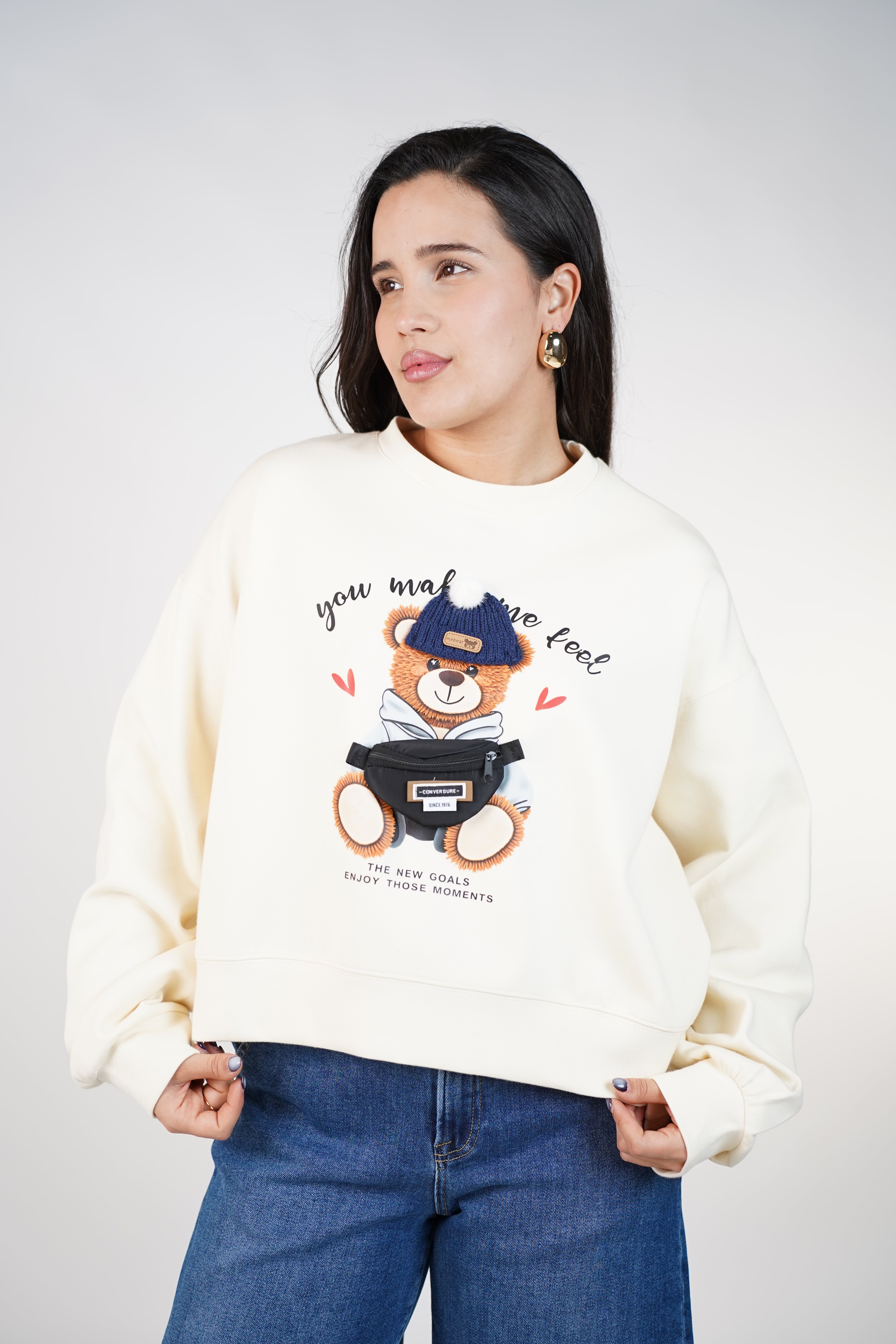 Snuggle Love Bear Sweater – Cozy Cute Heartfelt Graphic