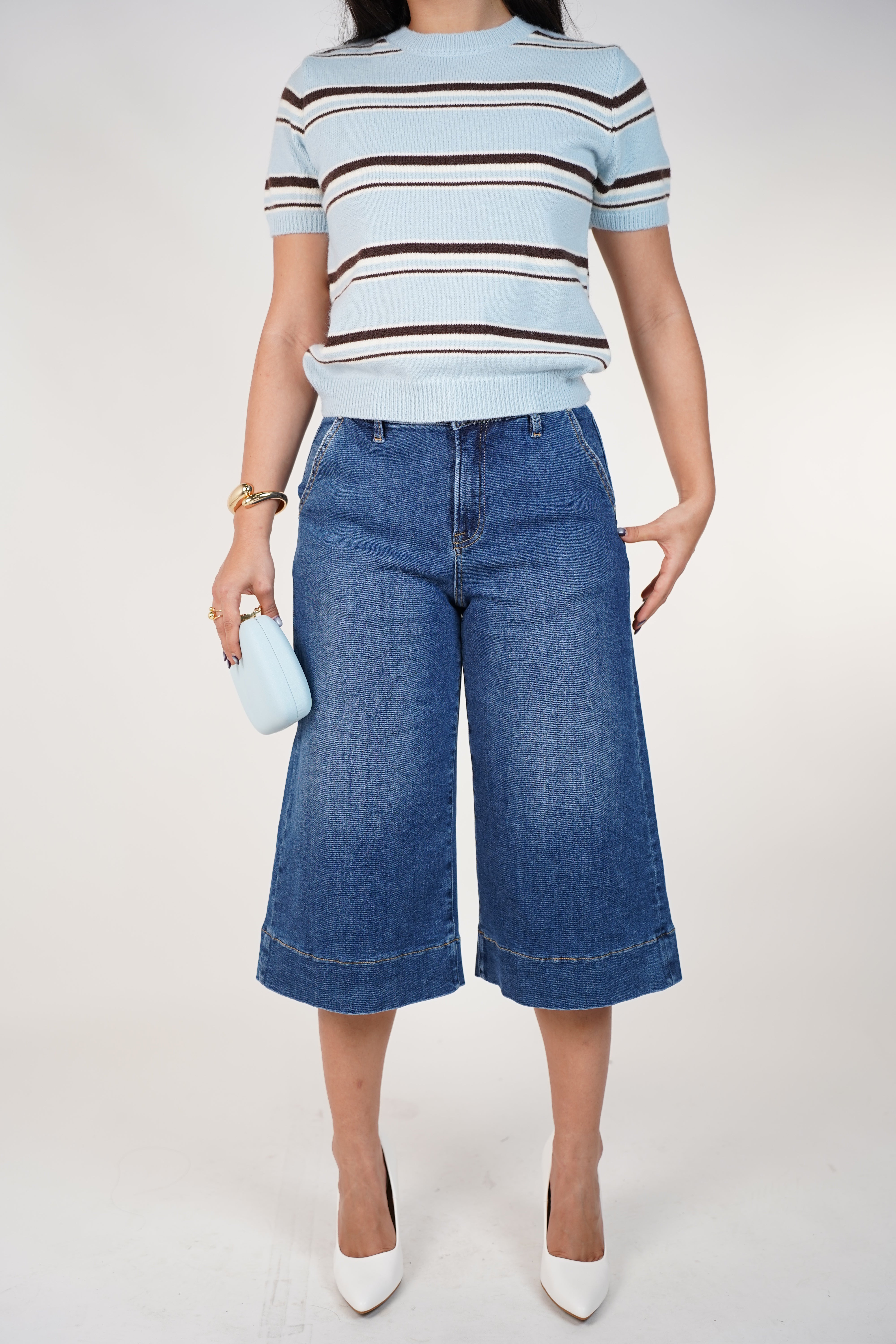 Ismera Cropped Jeans – Modern Wide-Leg Denim Culotte