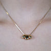 Lani Tear Necklace – Gold Snake Chain with Metallic Drop Pendants