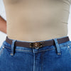 Lavina Belt – Sleek Lock-Detail Classic Waist Belt