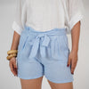 Suma Linen Shorts – Tie-Waist Comfort in Earthy Neutrals