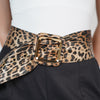 Tazara Leopard Belt – Bold Stretch Belt with Statement Buckle