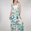 Jesus Linen Jumpsuit – Pink & Neutral Abstract Print, One Size