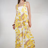 Jesus Linen Jumpsuit – Pink & Neutral Abstract Print, One Size