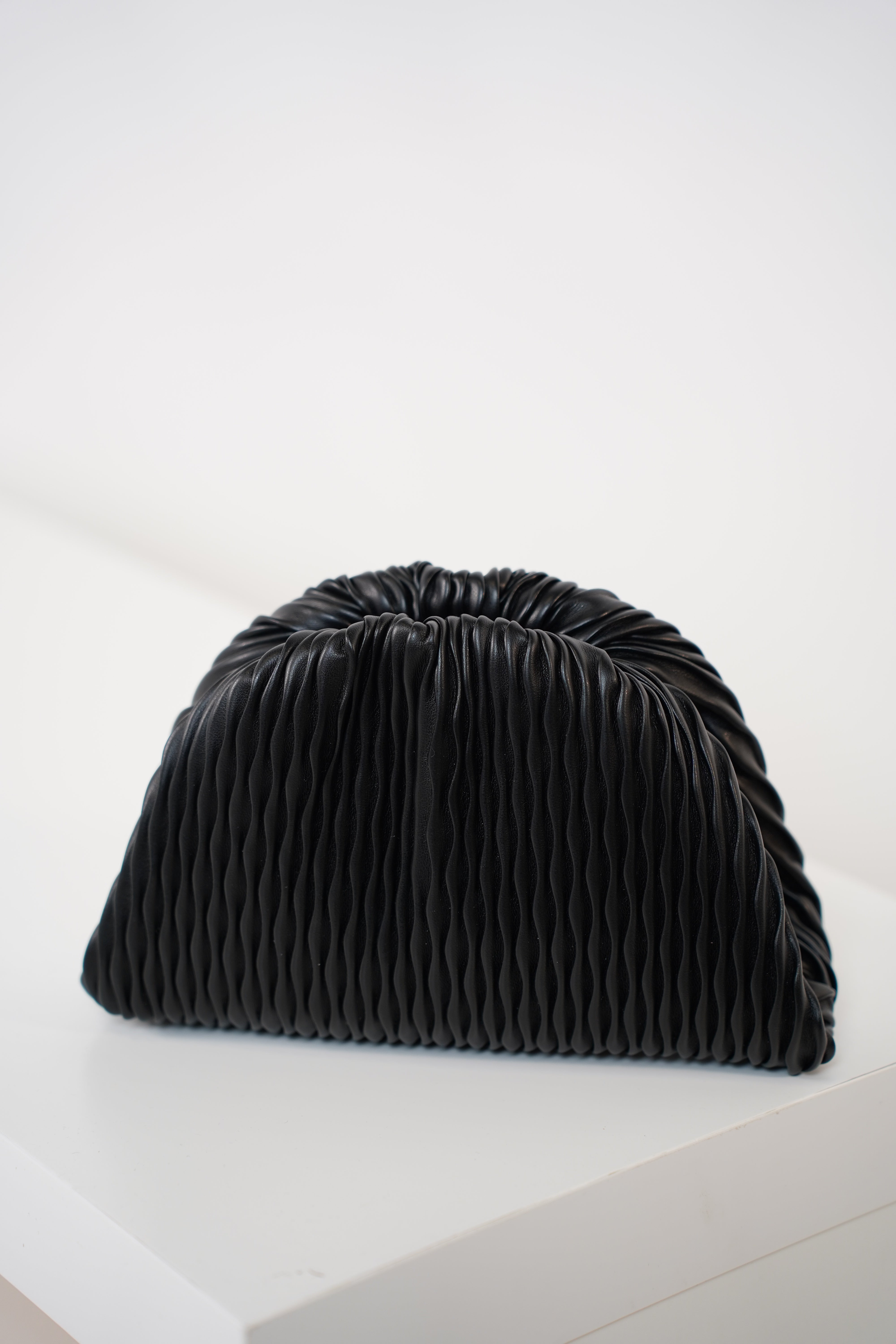 Vixar Textured Clutch – Modern Pleated Evening Bag