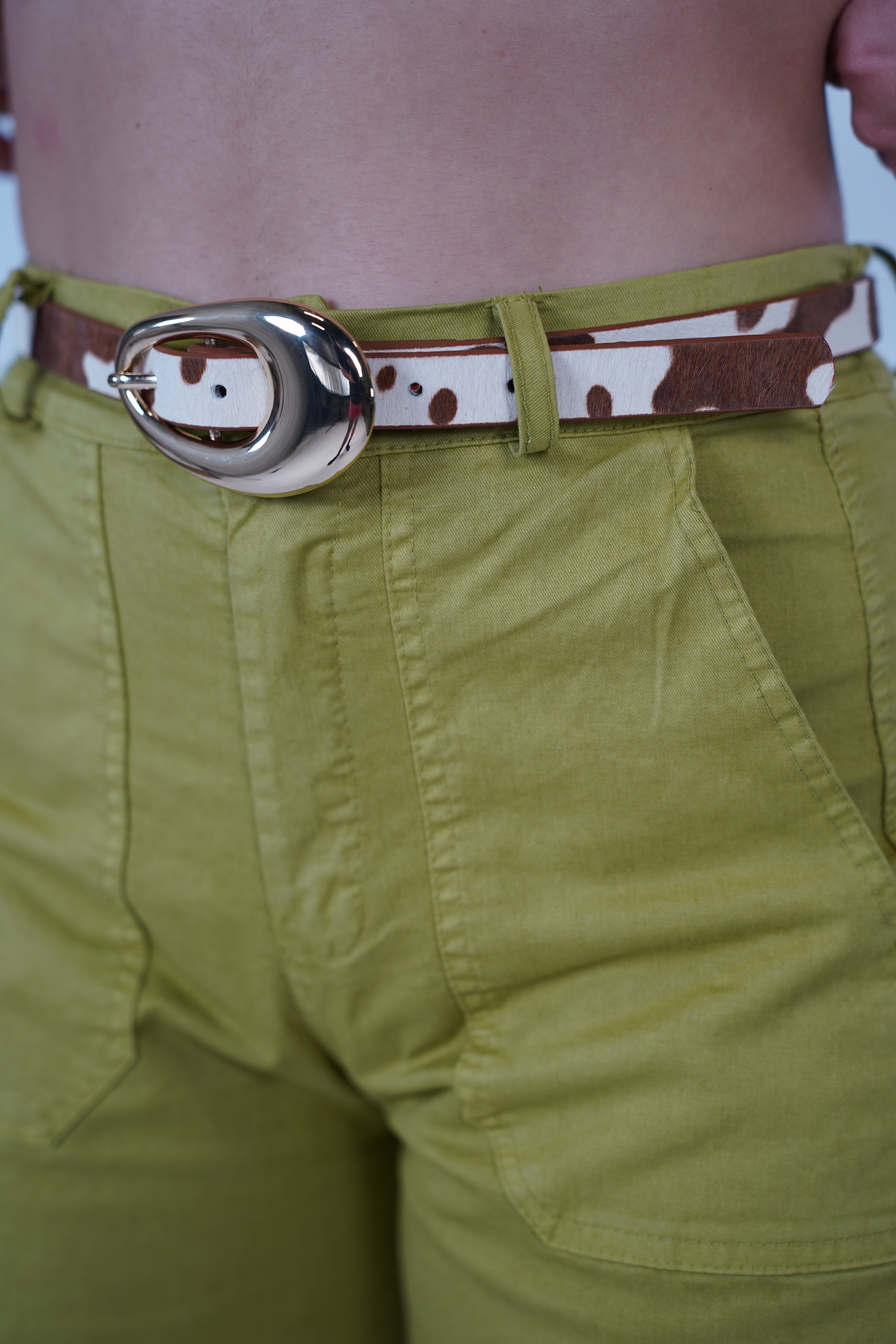 Karina Cow Print Belt