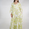 Kiora Stamped Linen Jumpsuit – Palm Print Wide-Leg One Piece