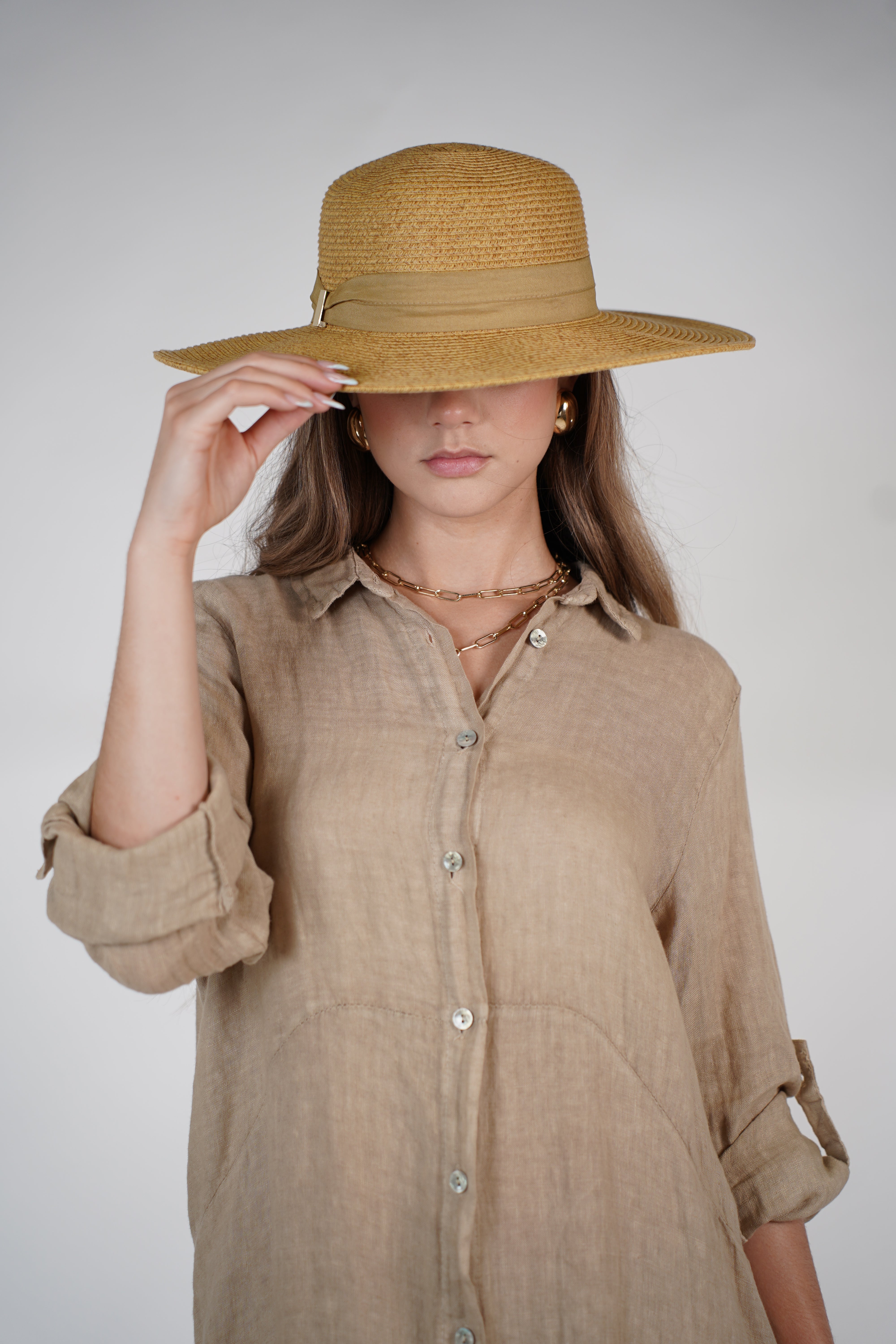 Lucel Beach Hat – Wide Brim Natural Straw Hat