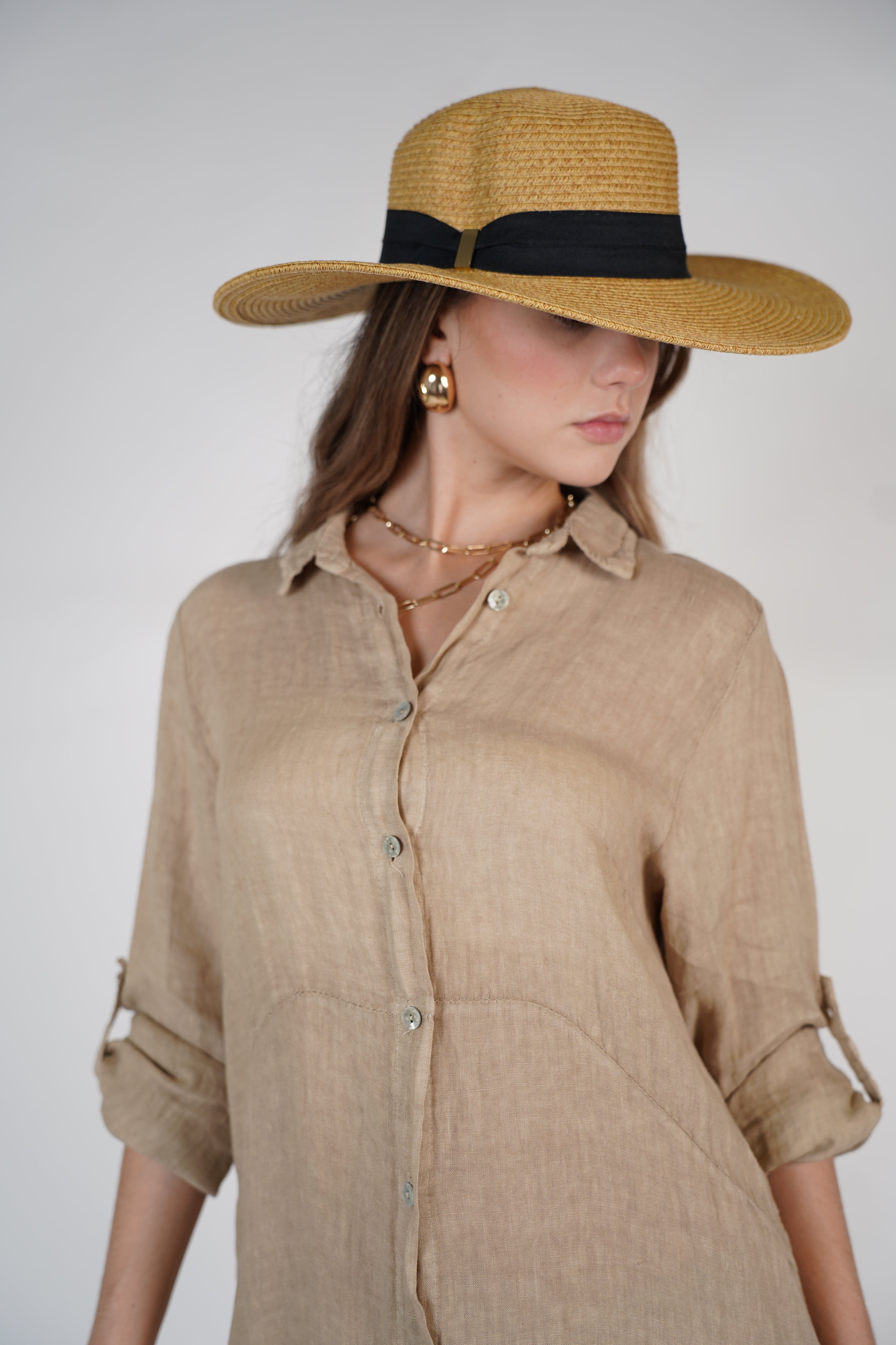 Lucel Beach Hat – Wide Brim Natural Straw Hat