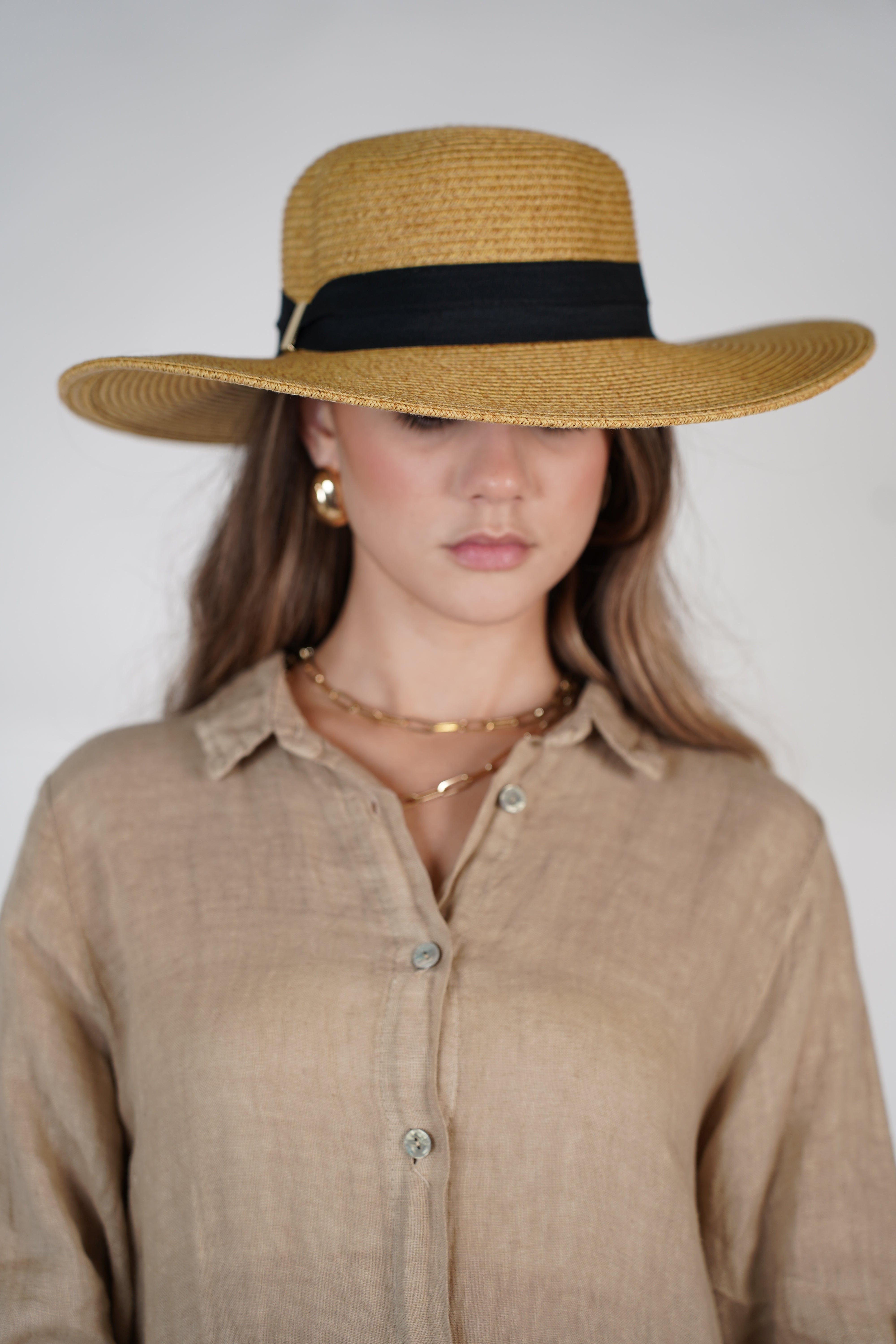 Lucel Beach Hat – Wide Brim Natural Straw Hat