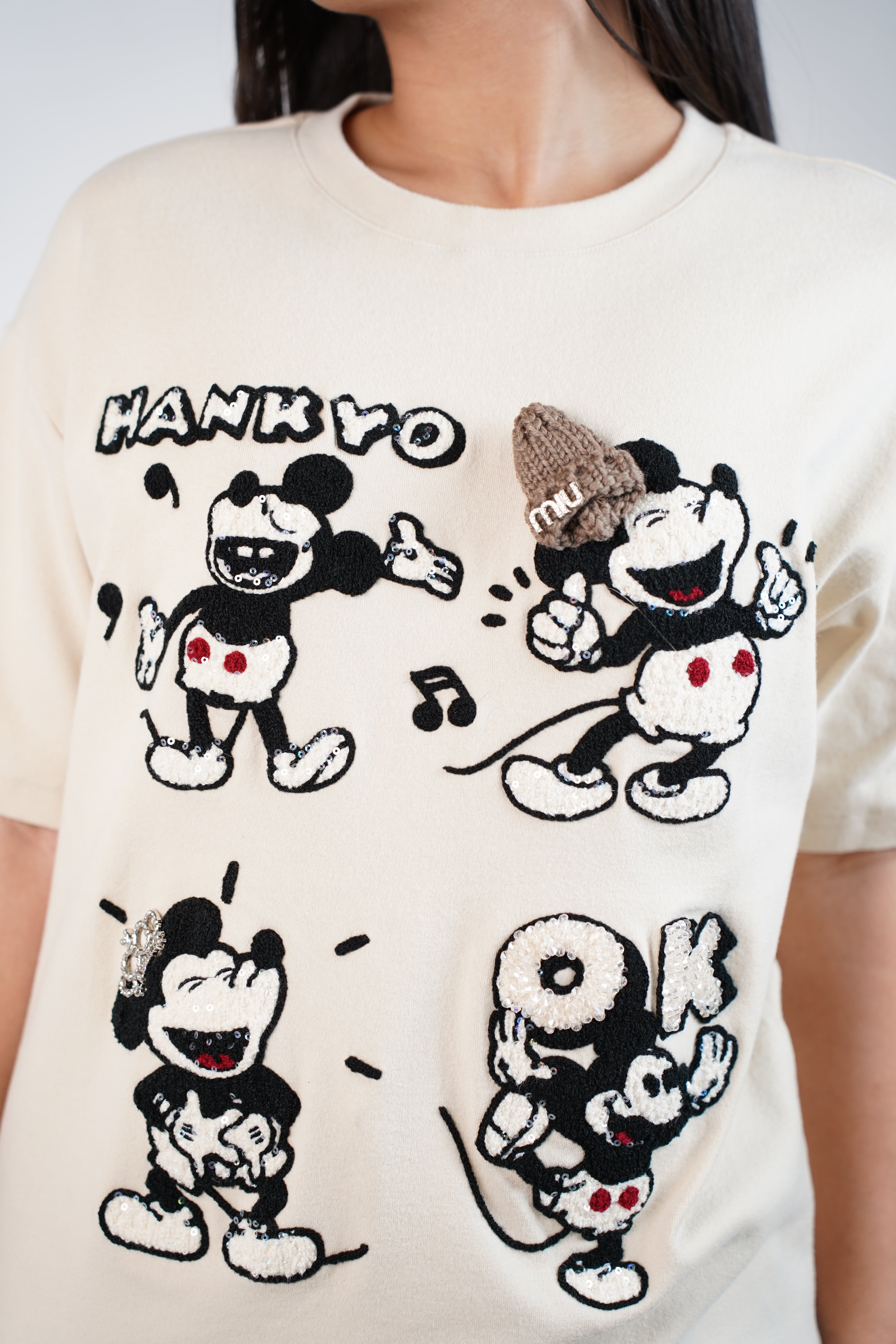 Noreil Oversized Mickey Shirt – Playful Graphic Statement Tee