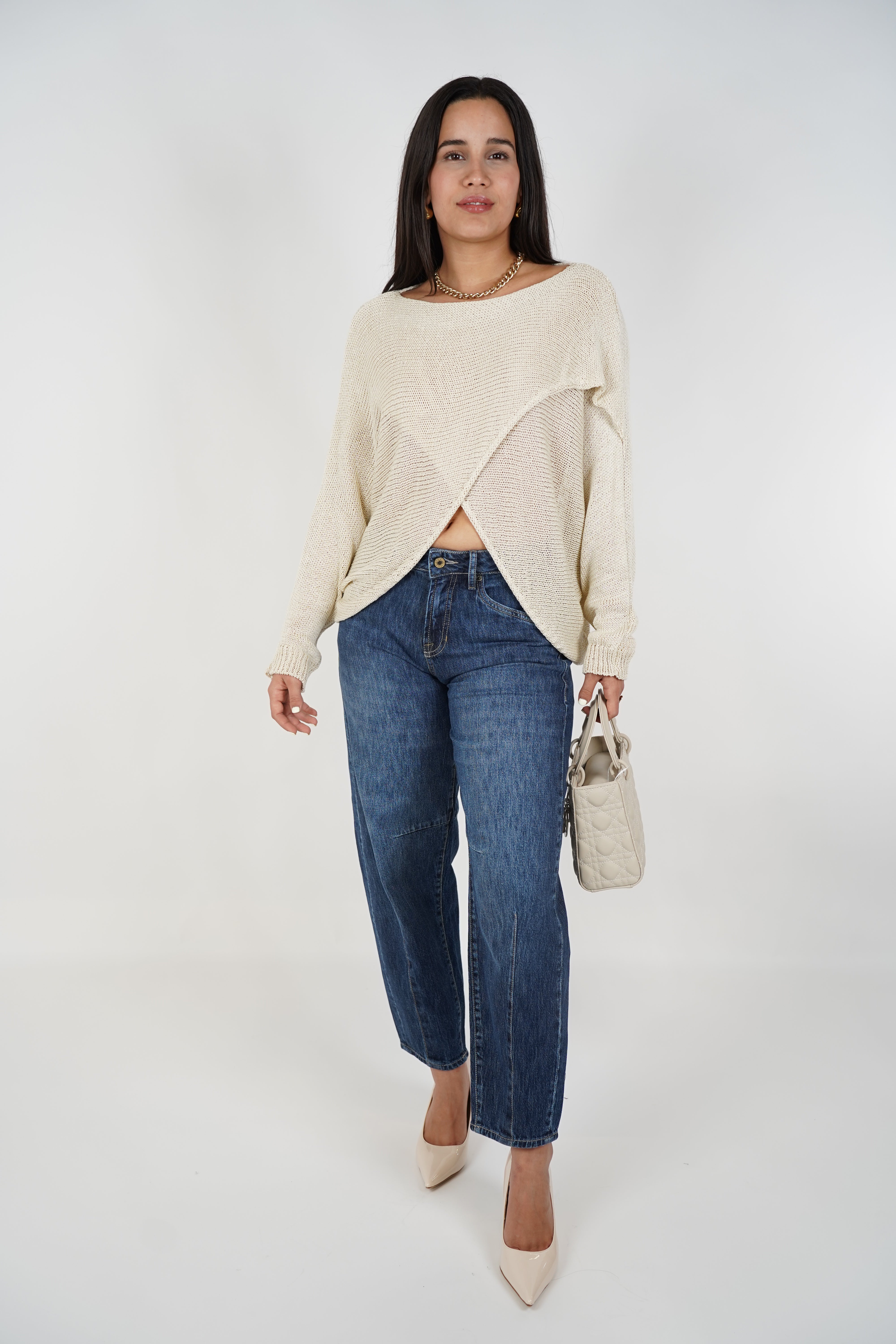 Nelly Cardigan Sweater – Effortless Wrap Comfort in Knit