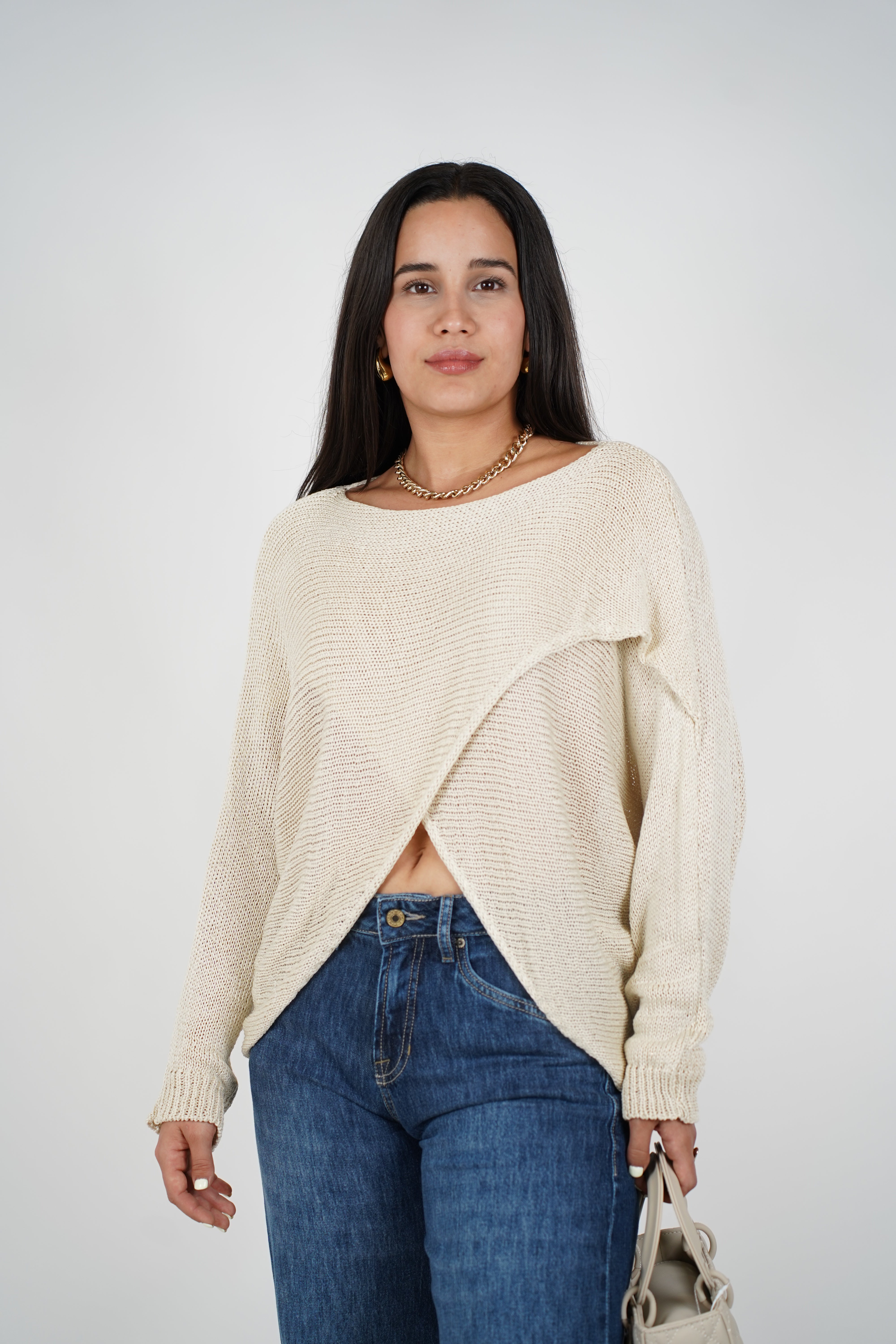 Nelly Cardigan Sweater – Effortless Wrap Comfort in Knit