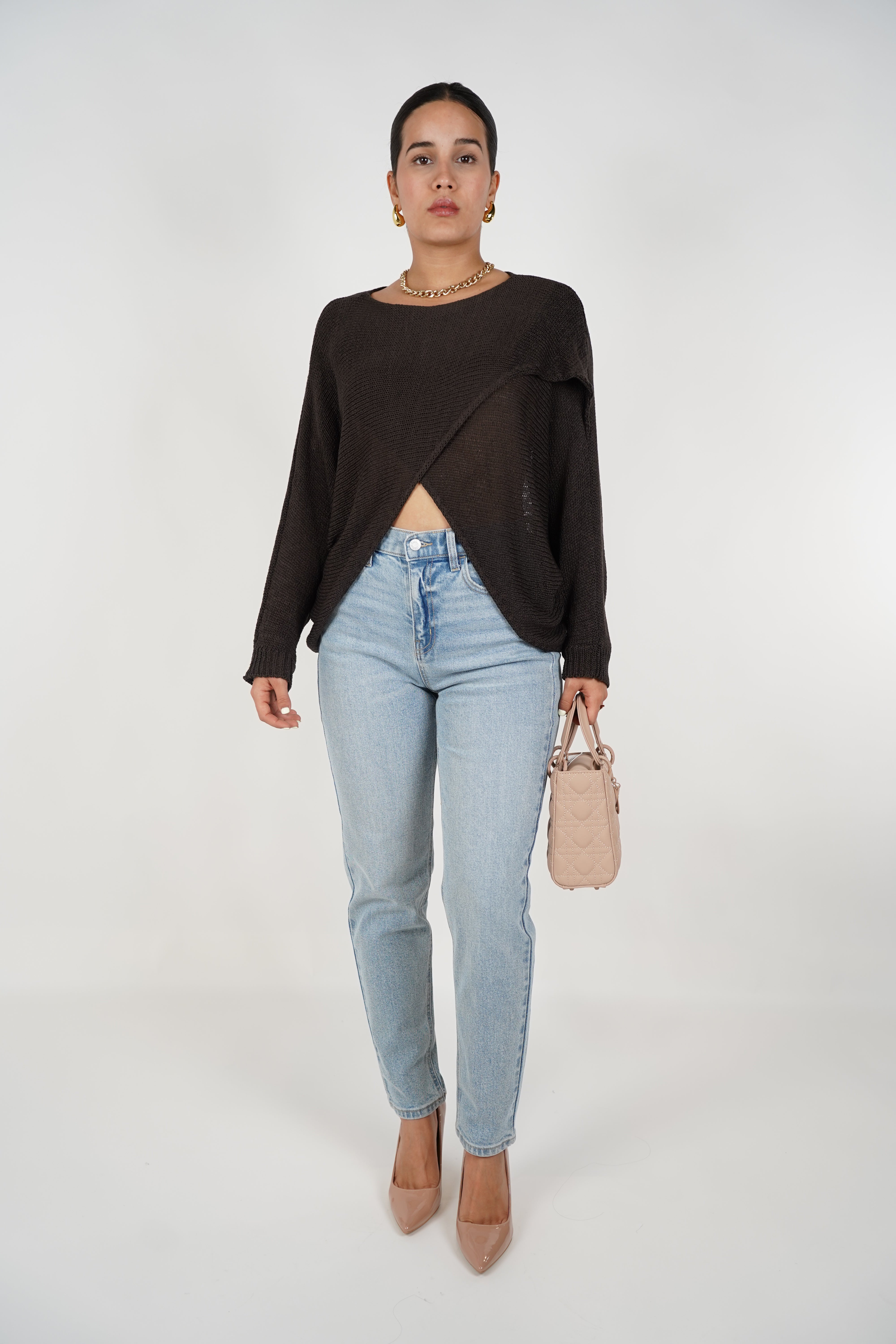 Nelly Cardigan Sweater – Effortless Wrap Comfort in Knit