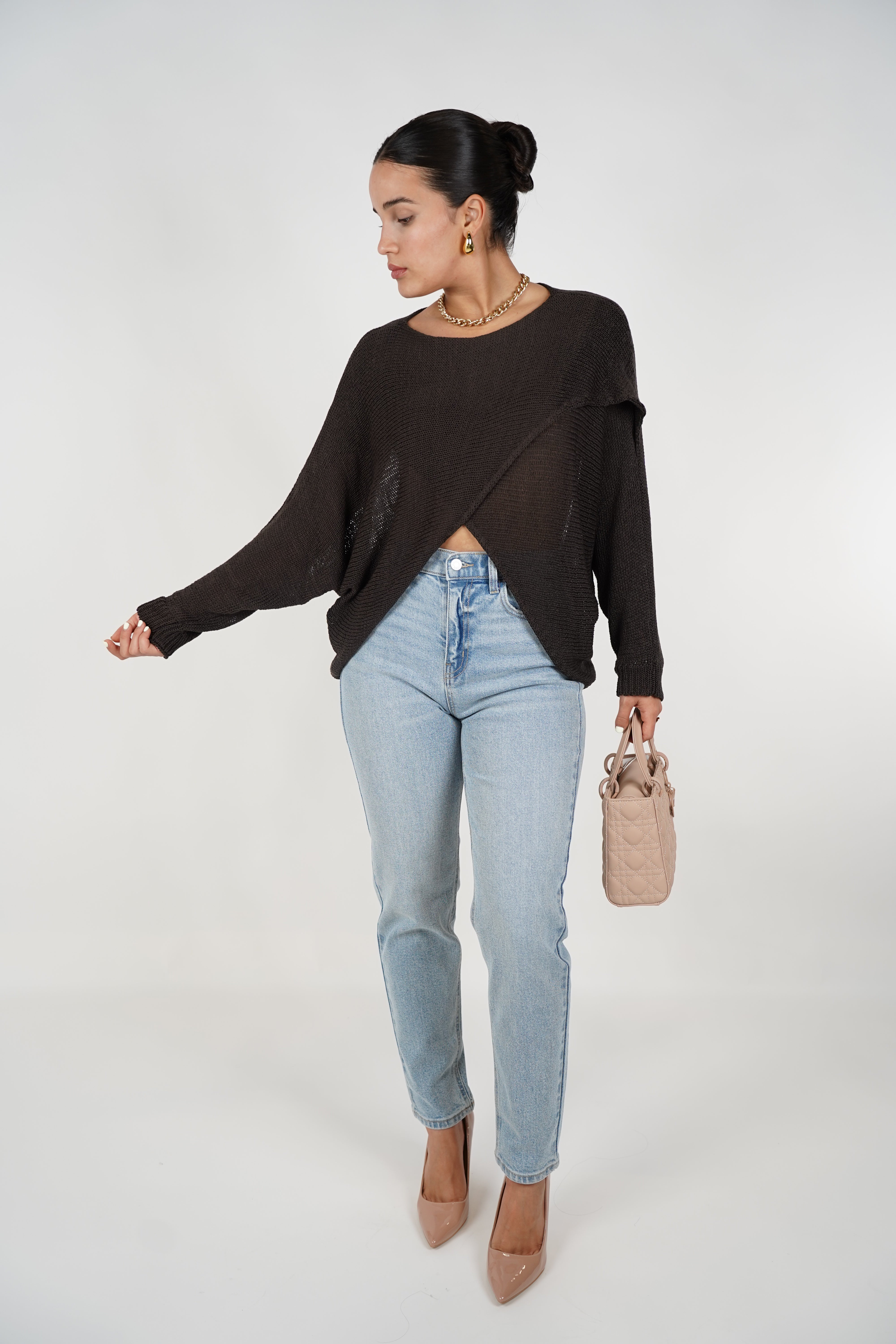 Nelly Cardigan Sweater – Effortless Wrap Comfort in Knit